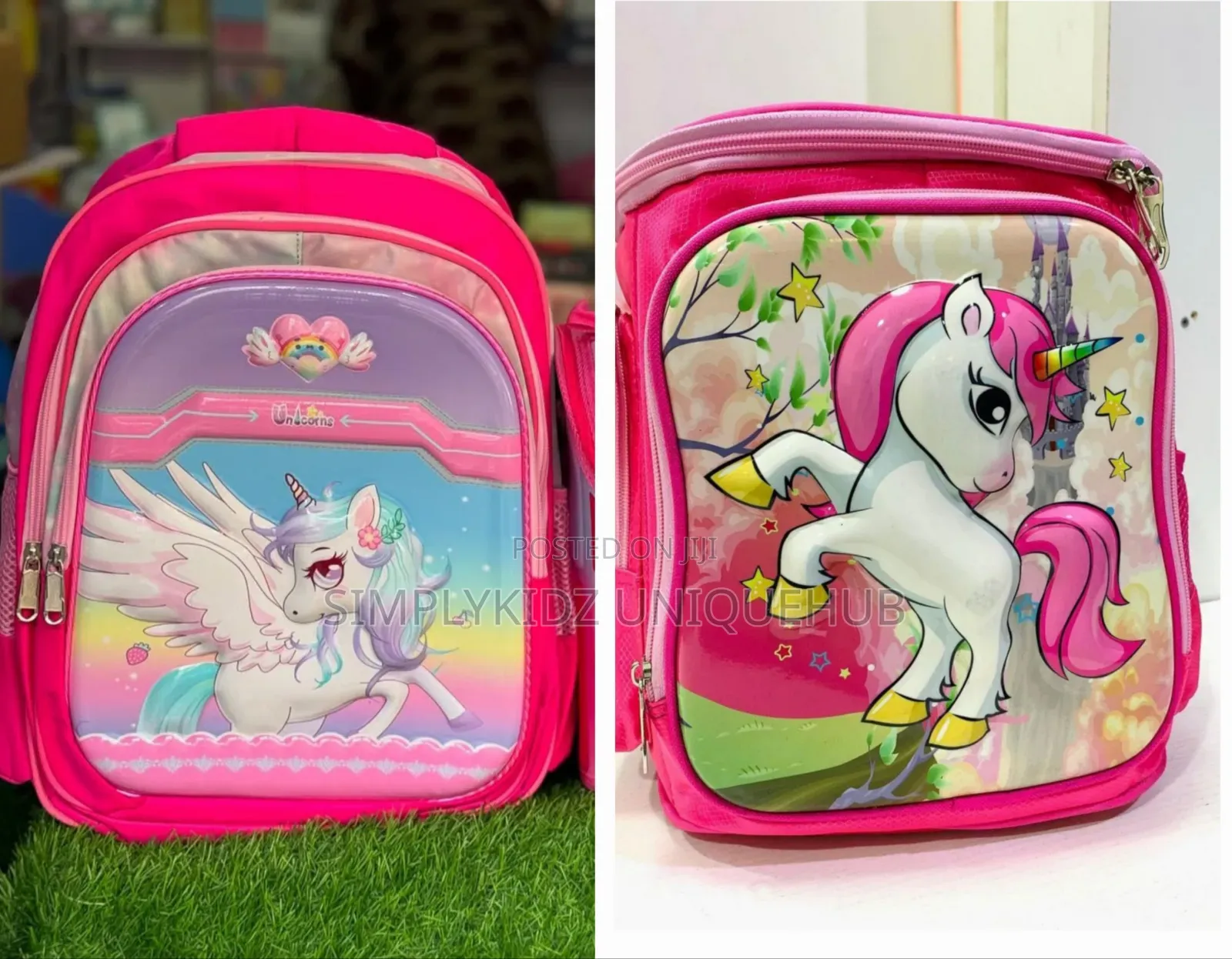 Unicorn Character School Bag With Matching Lunch Bag