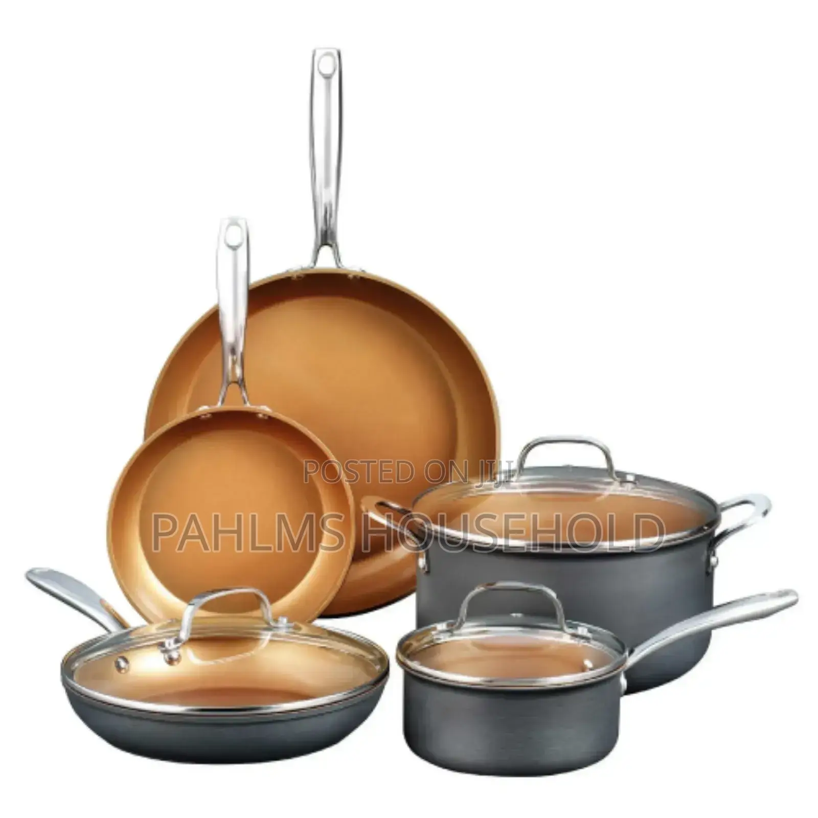 5 Set Steel Nonstick Cookware