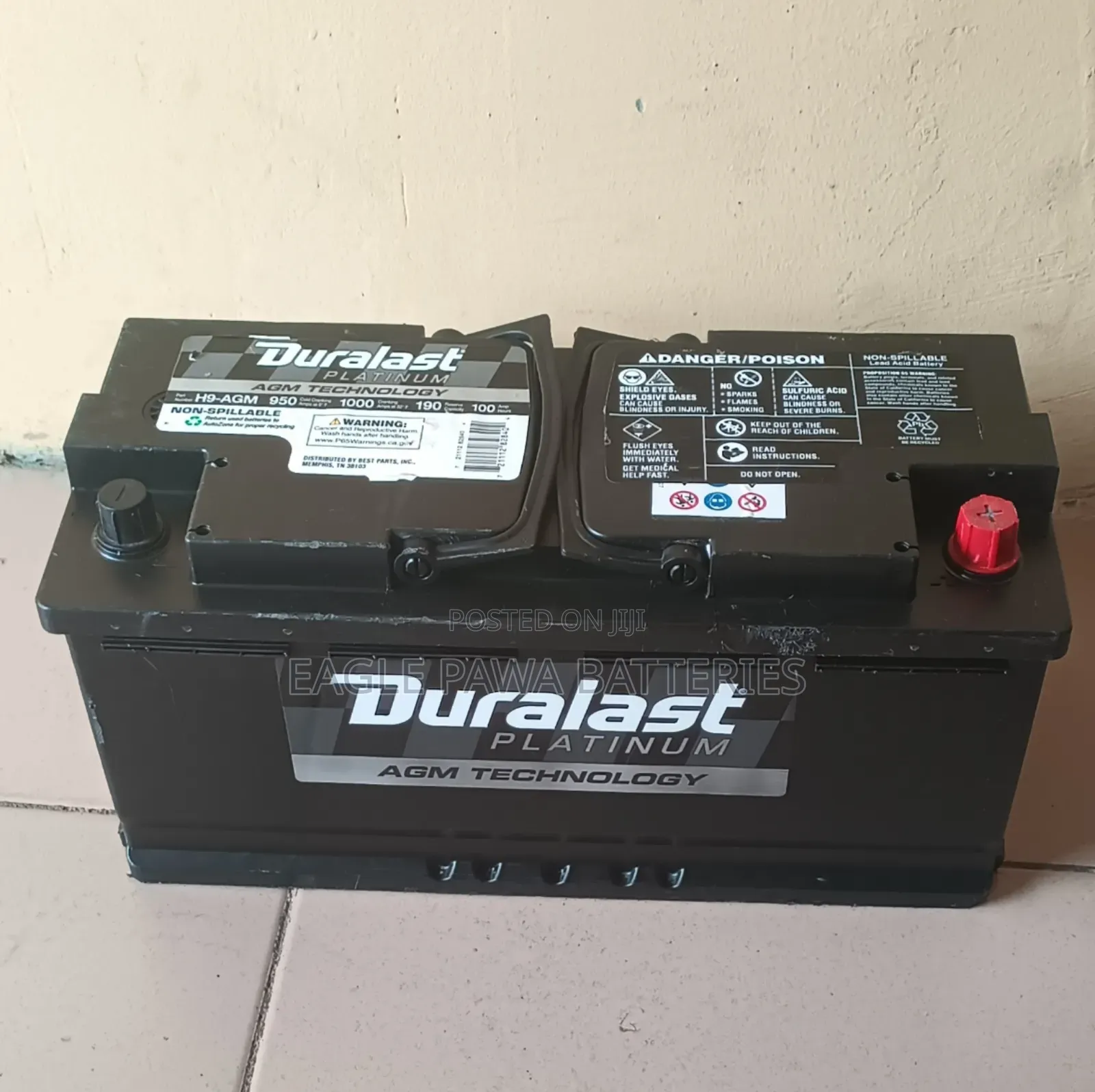 Duralast Agm Battery 12v 105ah