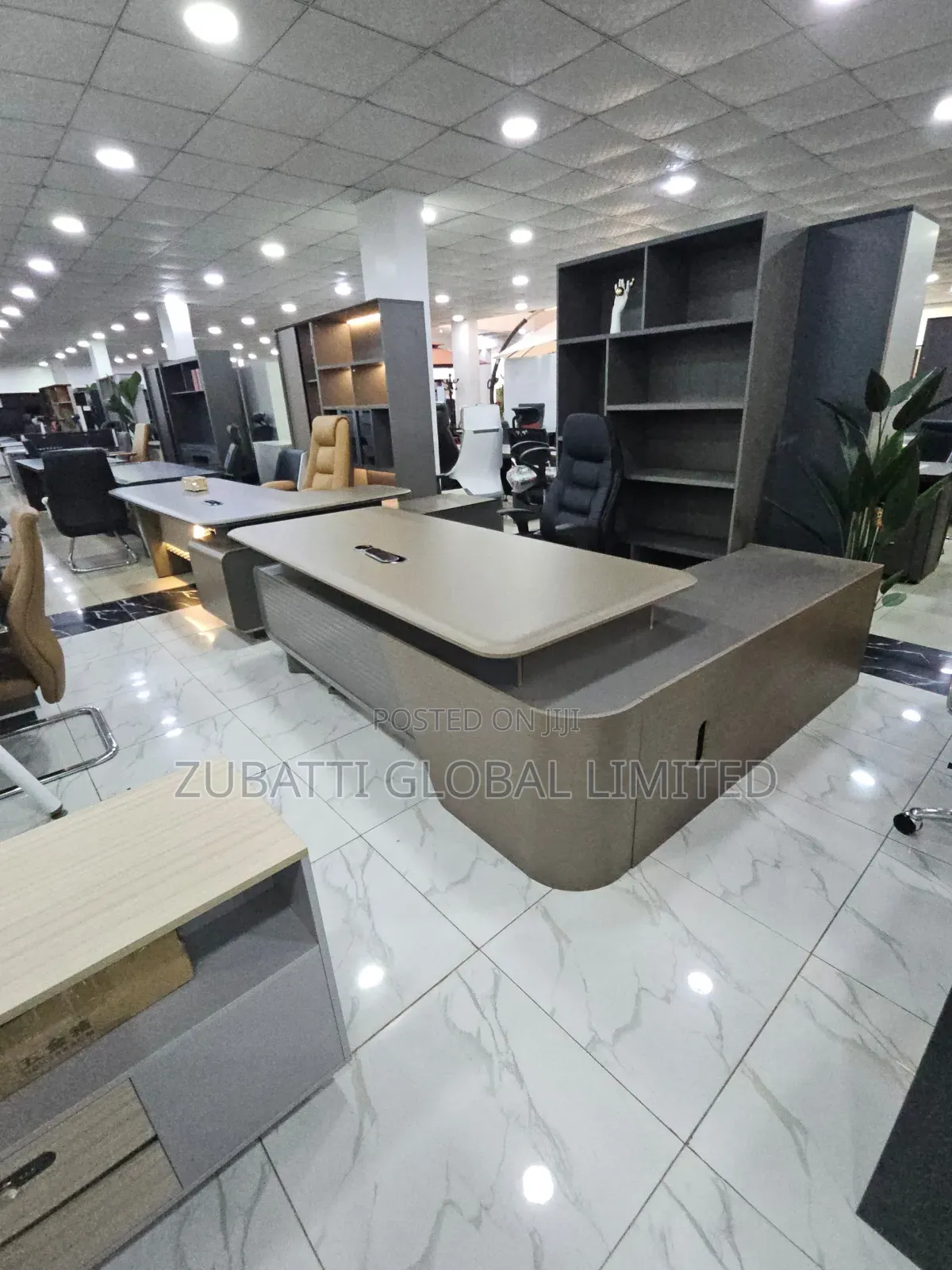 2.4 Metres Executive Office Table With Led Lights and Charging Pot