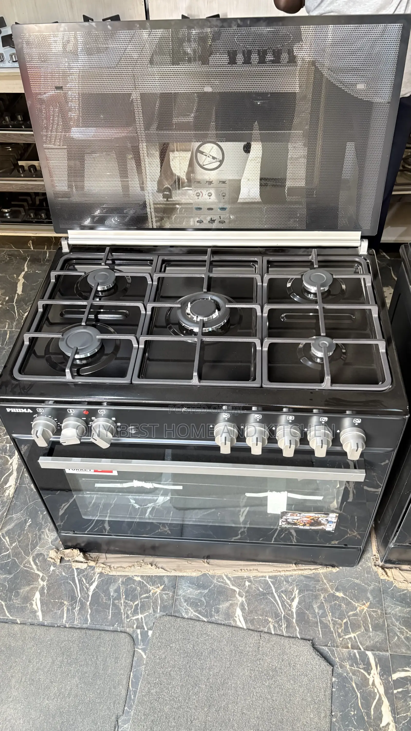 Phiima 60 by 90cm Automatic Standing Gas Cooker With Oven and Grill