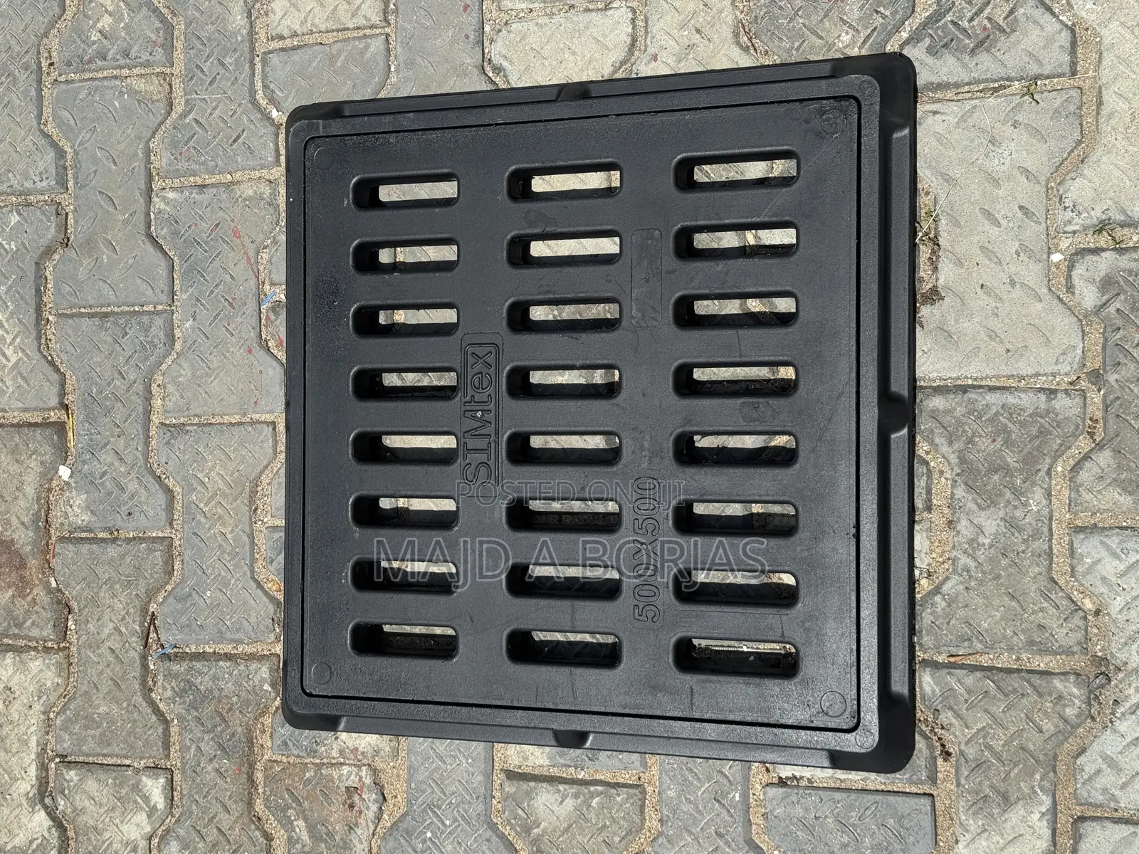 FRP/GRP Water Gully Cover 57x57 Black A15