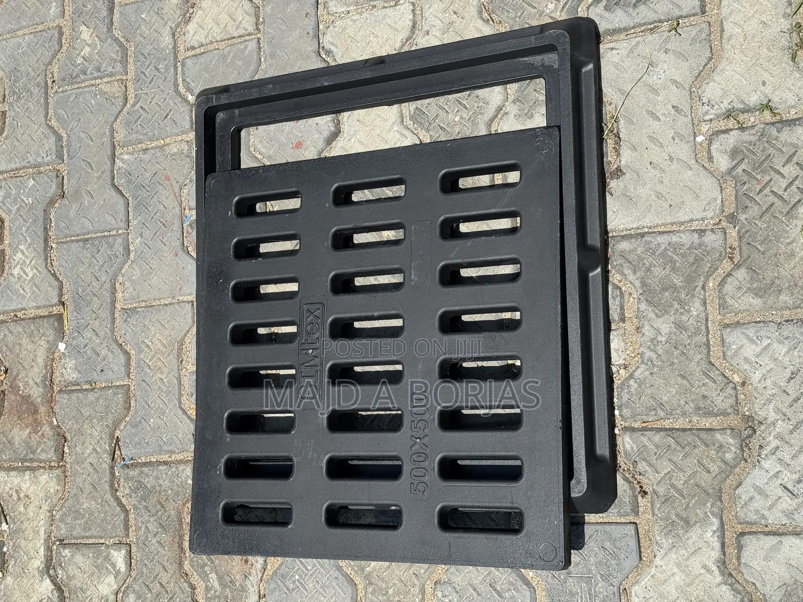 FRP/GRP Water Gully Cover 57x57 Black A15