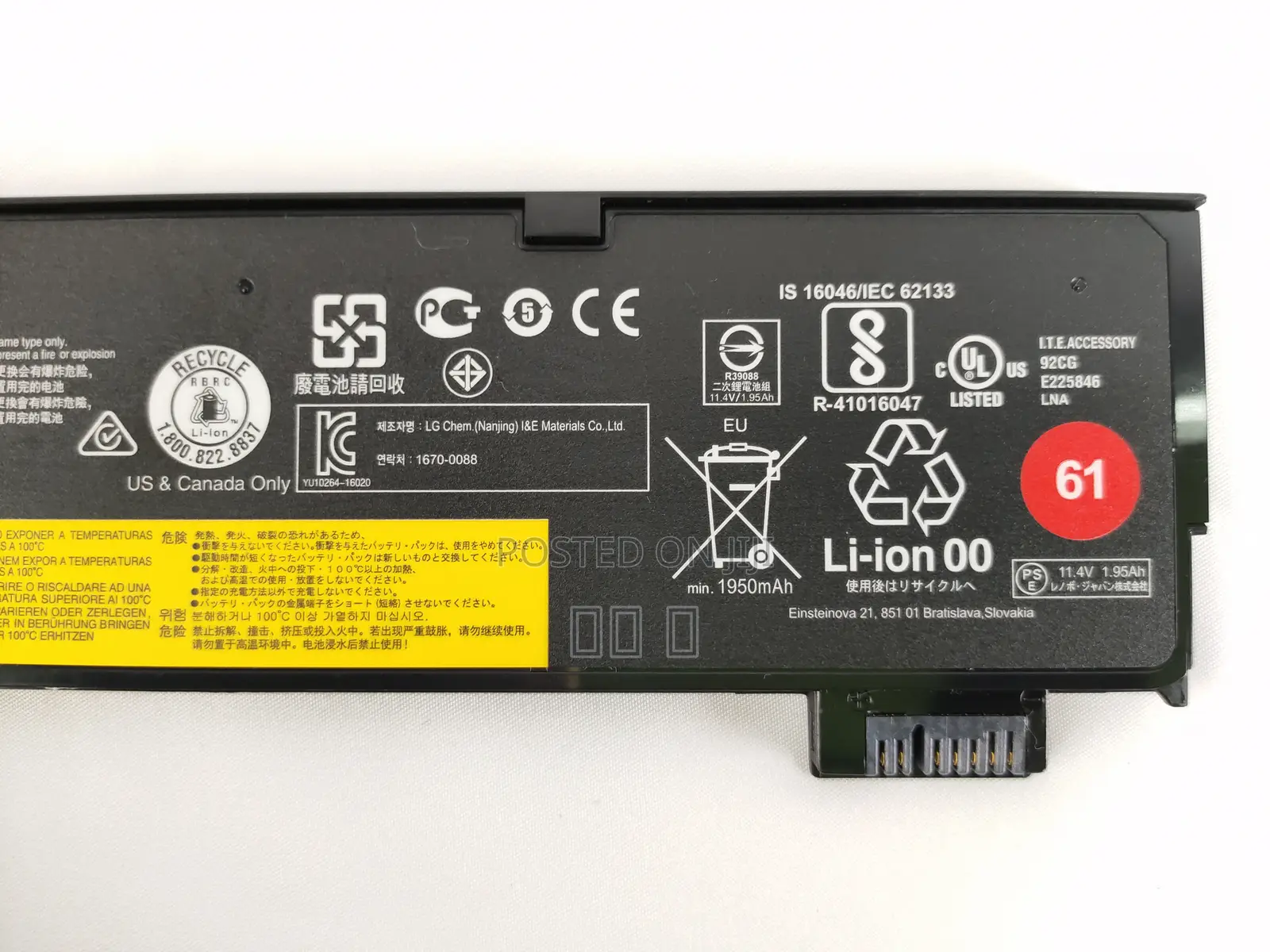 Battery for Lenovo Thinkpad T470 T480 T570 01av427 01av423 61