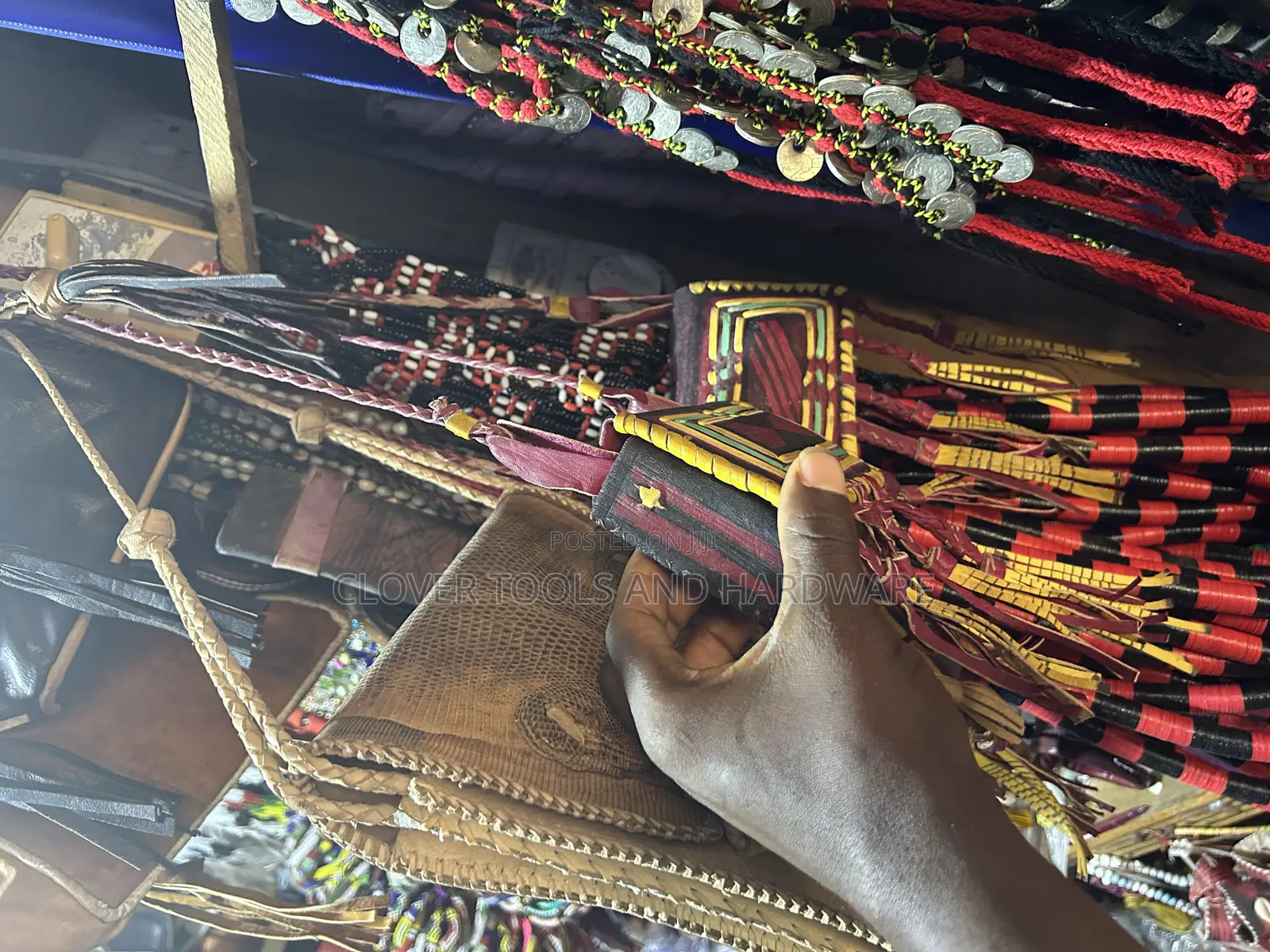 Handmade Vintage Nigerian Leather Purse