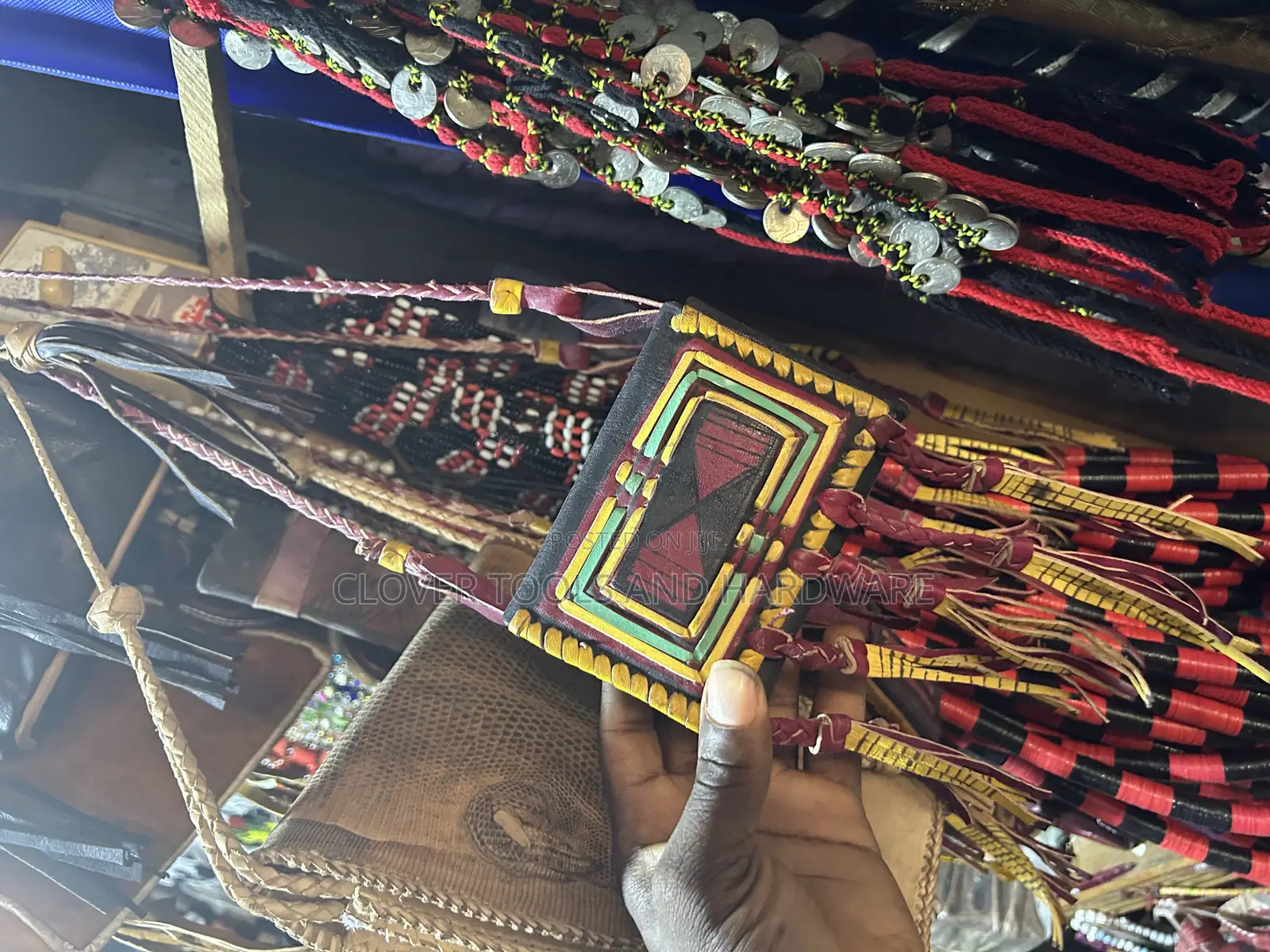 Handmade Vintage Nigerian Leather Purse