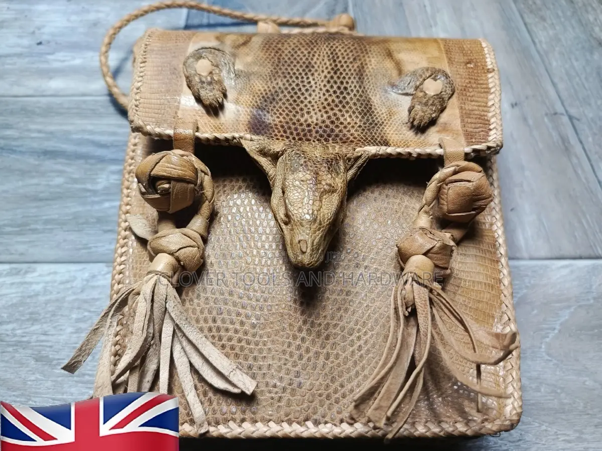 Mens Antique Genuine Alligator Bag
