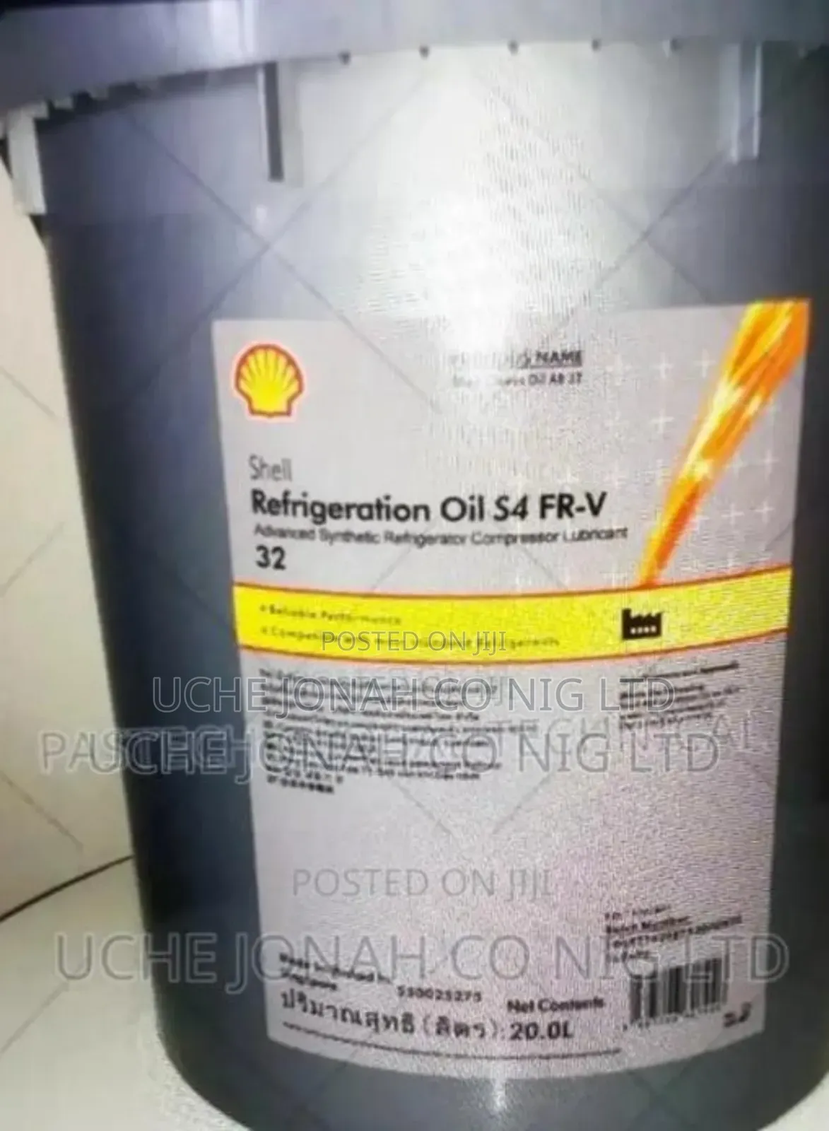 Shell Refrigerant Oil S4 Fr V 32 20ltrs