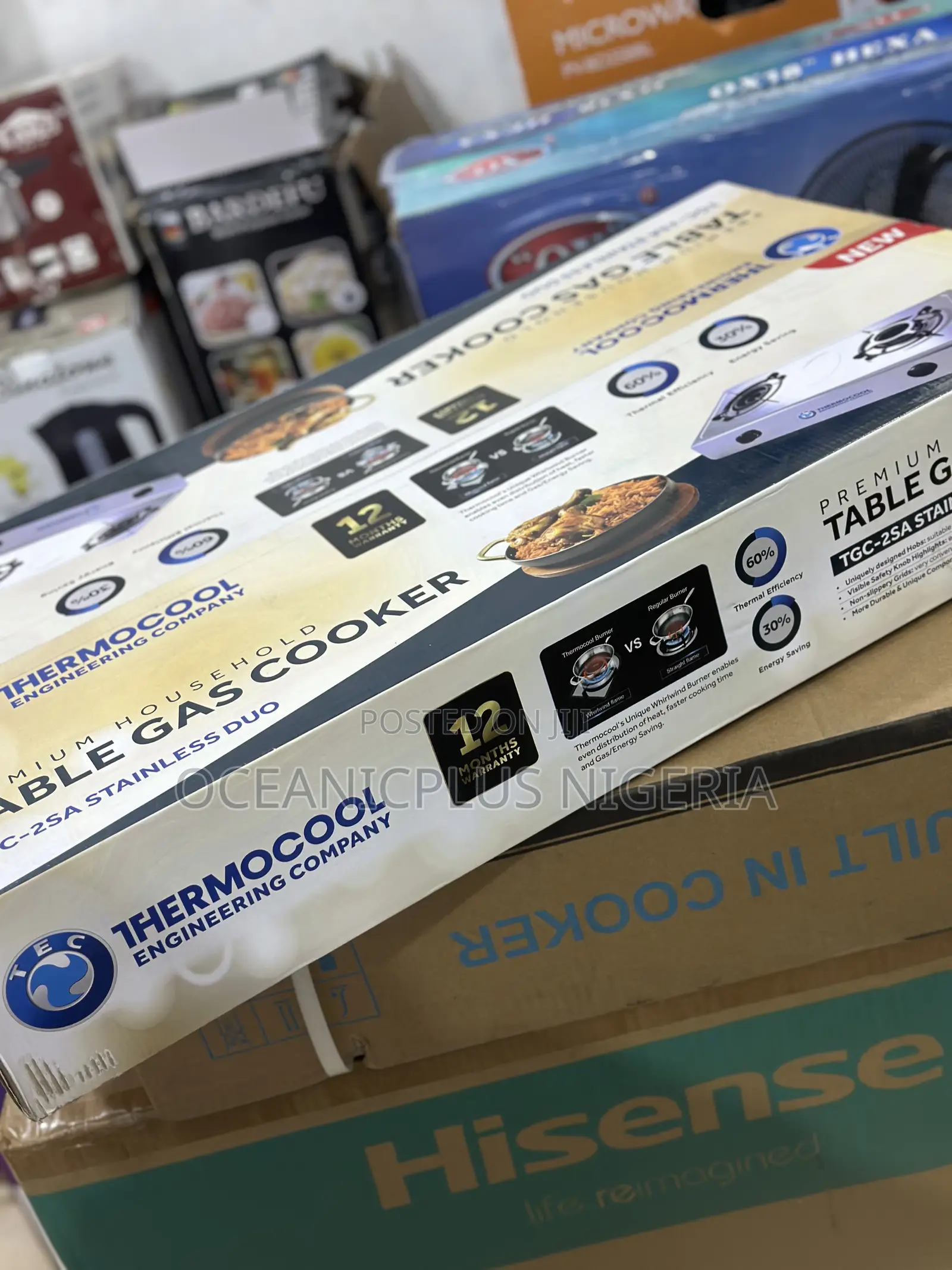 Solid Support Thermocool Table Top Gas Cooker (Tgc-2sa)
