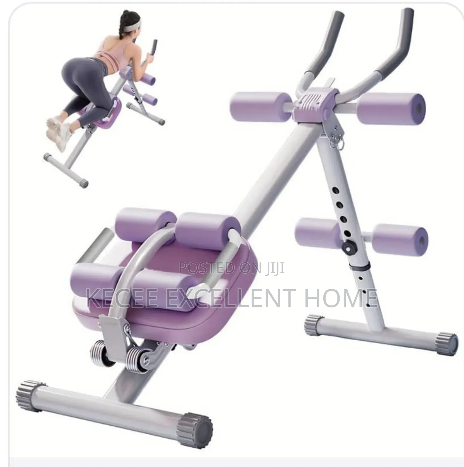 Fitness Roller Exercise Machine With Rope