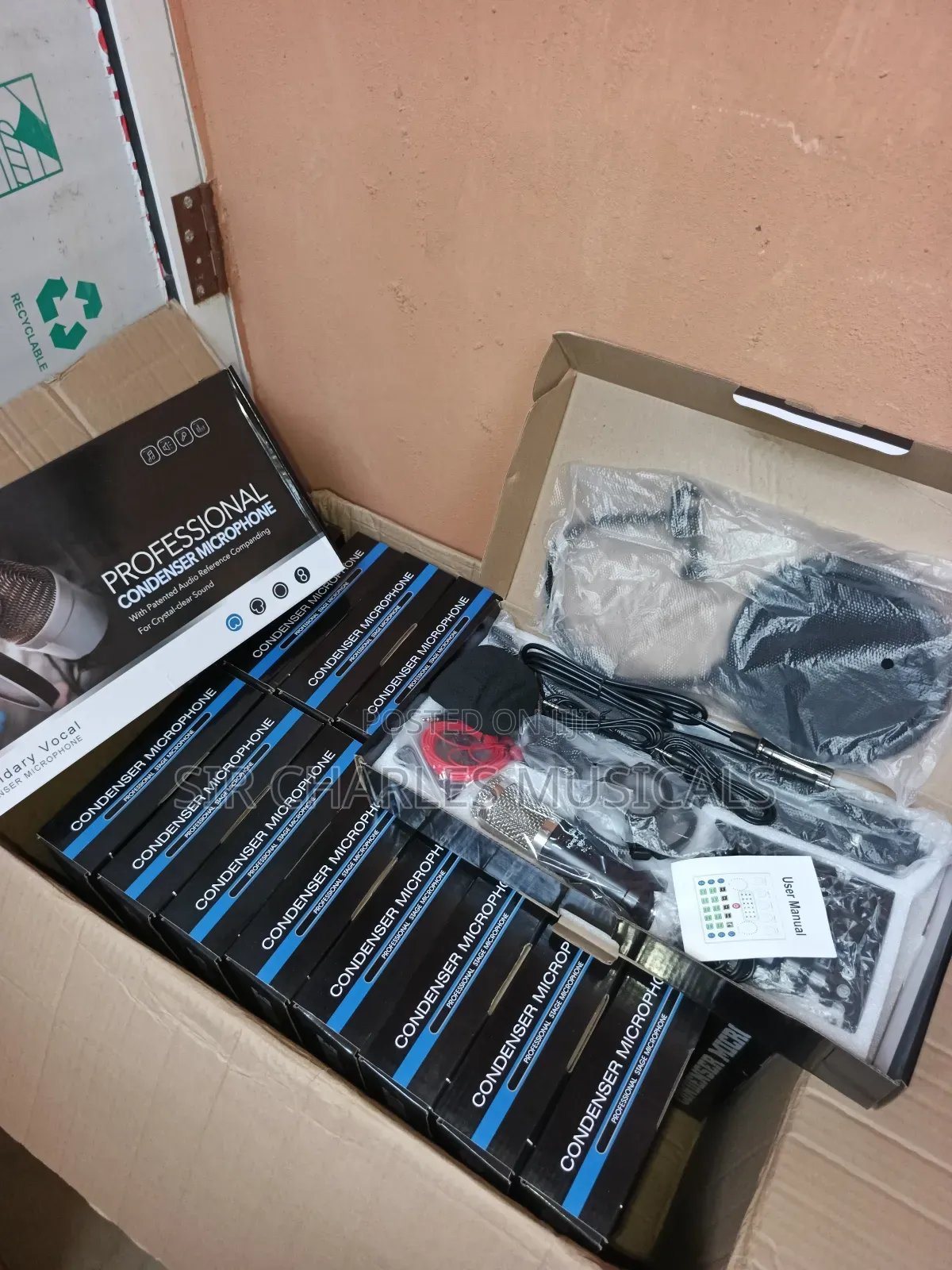 High Quality King's-Audio Bm-800 Studio Microphone With V8 Sound Card