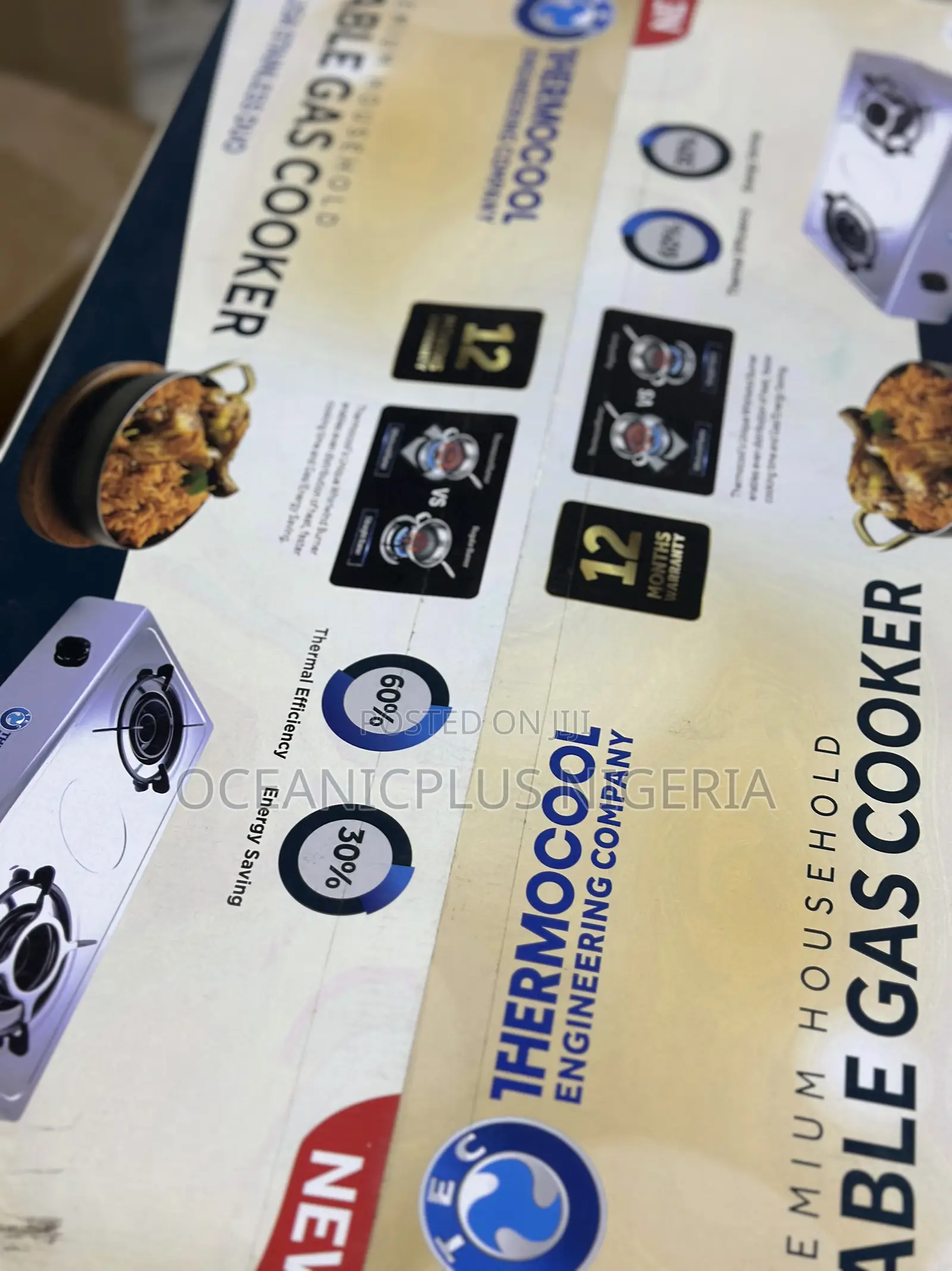 Home Chef Thermocool Table Top Gas Cooker Duo | 2hob (Tgc-2sa)