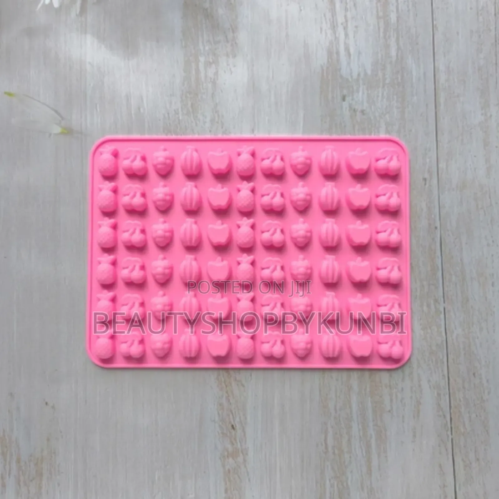 66 Cavity Mini Fruits Silicone Mold for Gummies Candy Chocolate