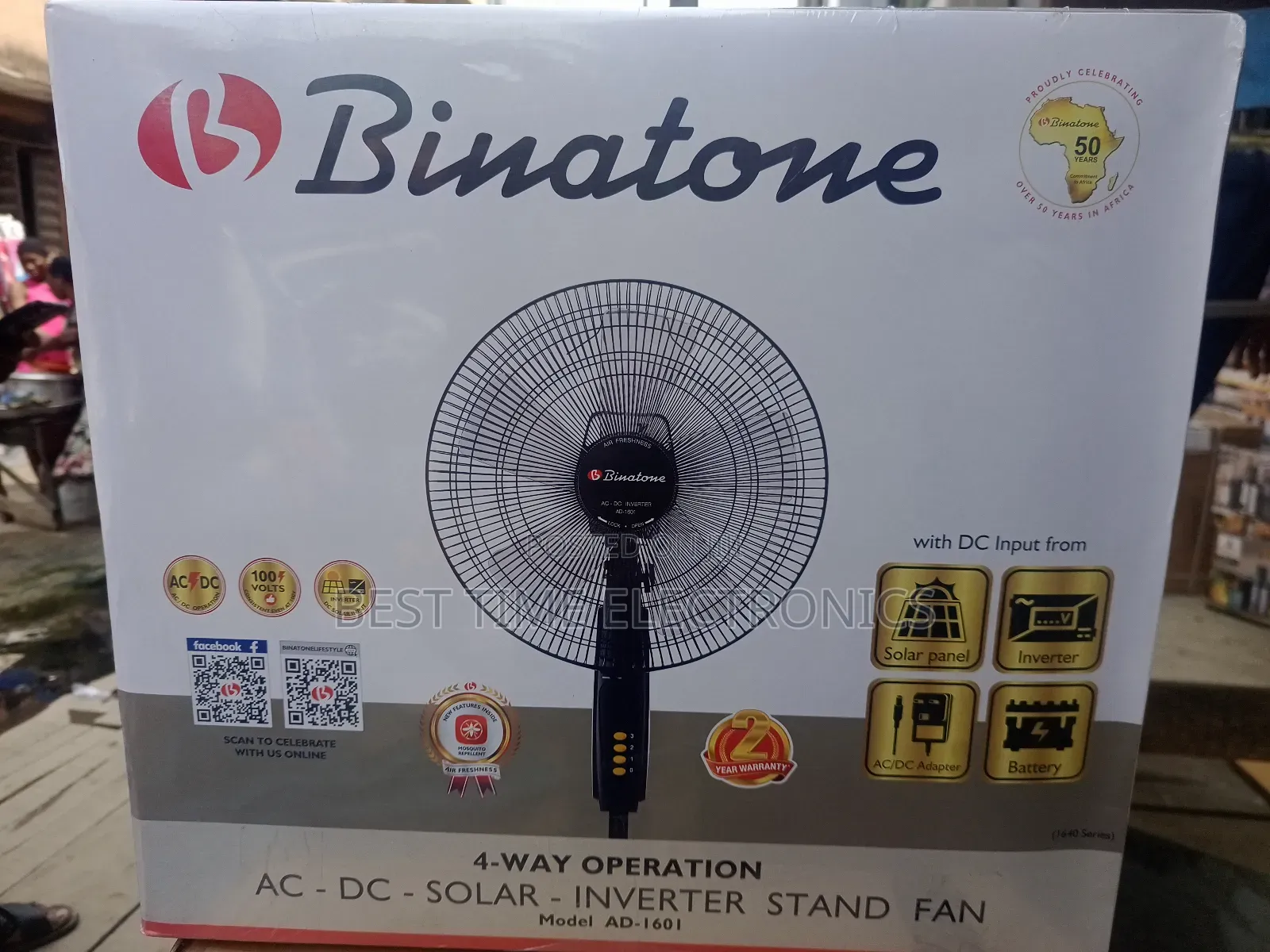 Binatone Solar Inverter Stand Fan