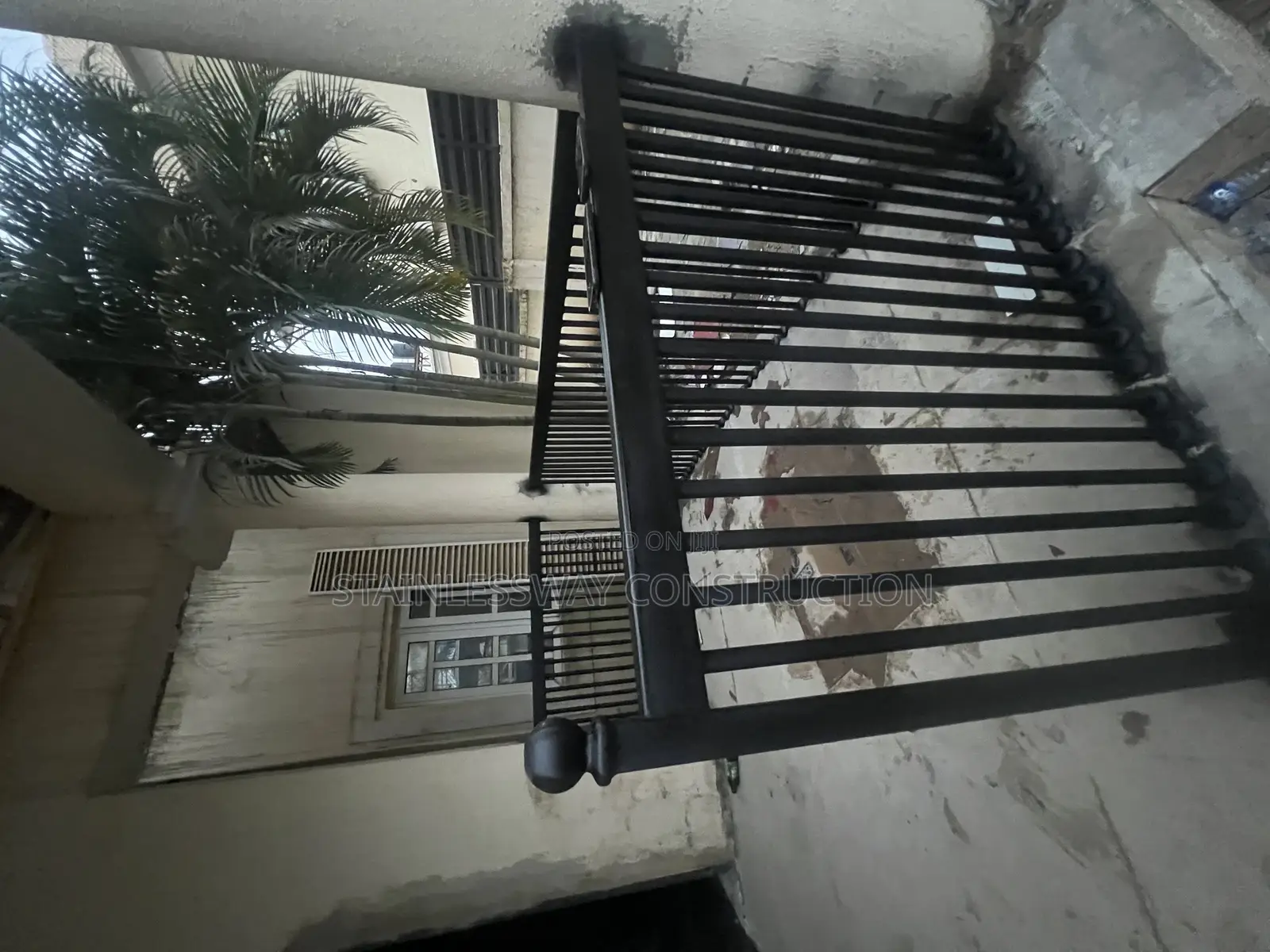 Iron Handrail on Balcony