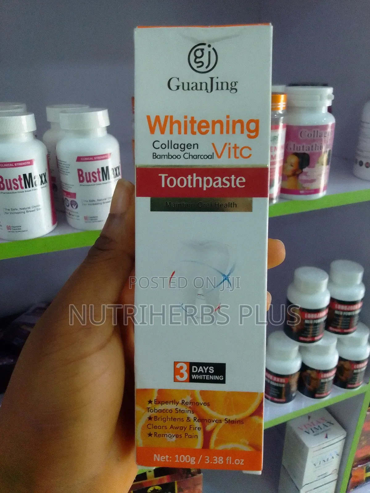 Guanjing Whitening Collagen Bamboo Charcoal Toothpaste