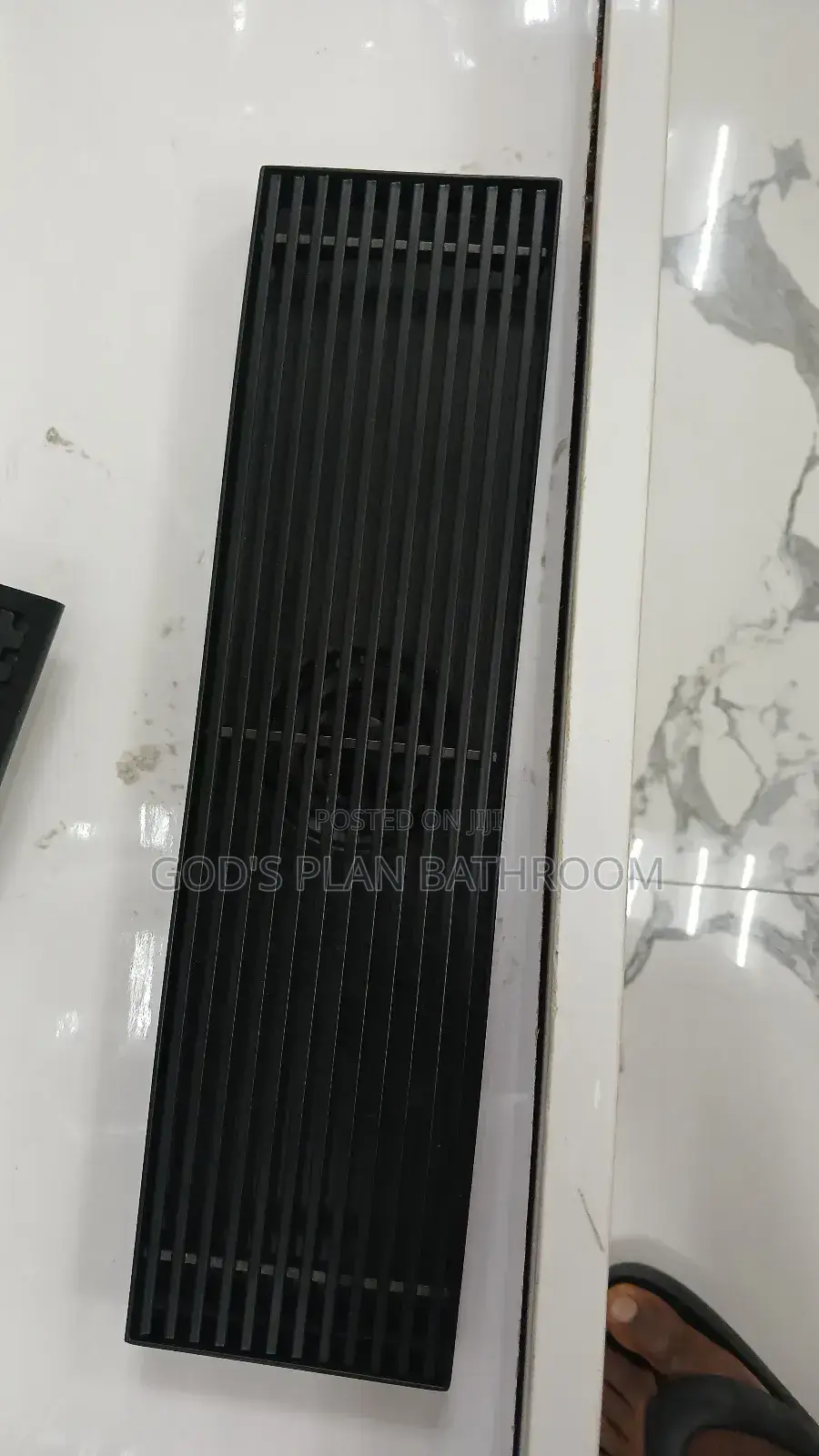 30cm Floor Drain (Black)