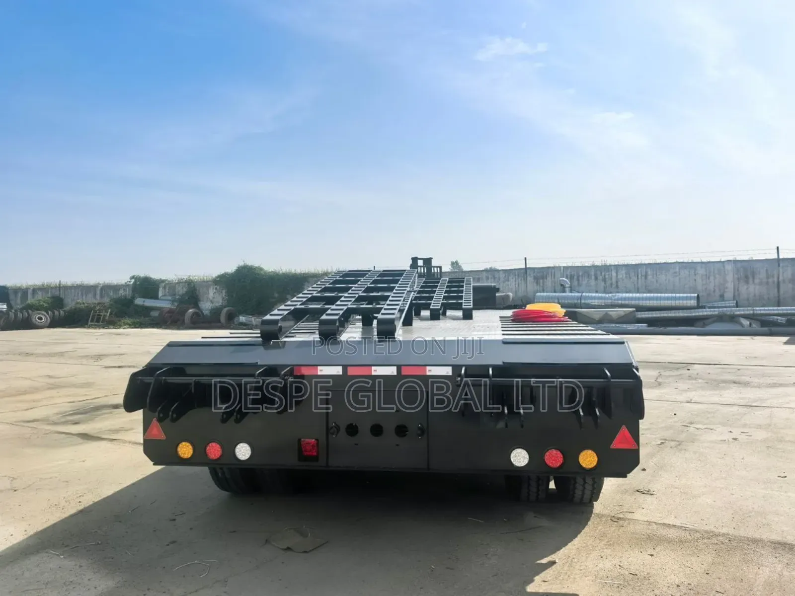 80tons 40feet Back Loader Lowbed Trailer