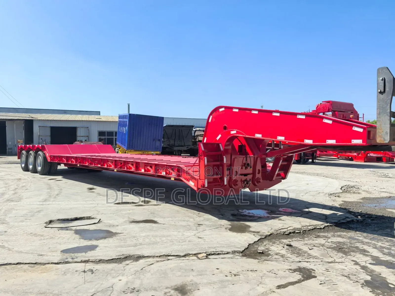 80ton Brand New Front Loader Lowbed With Discoupling Engine