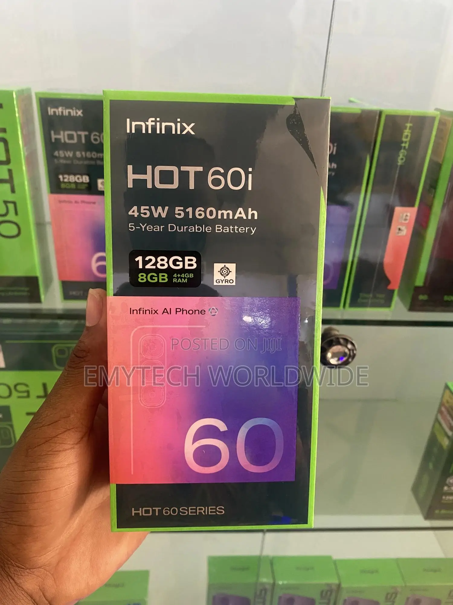New Infinix Hot 60i 128 GB Black