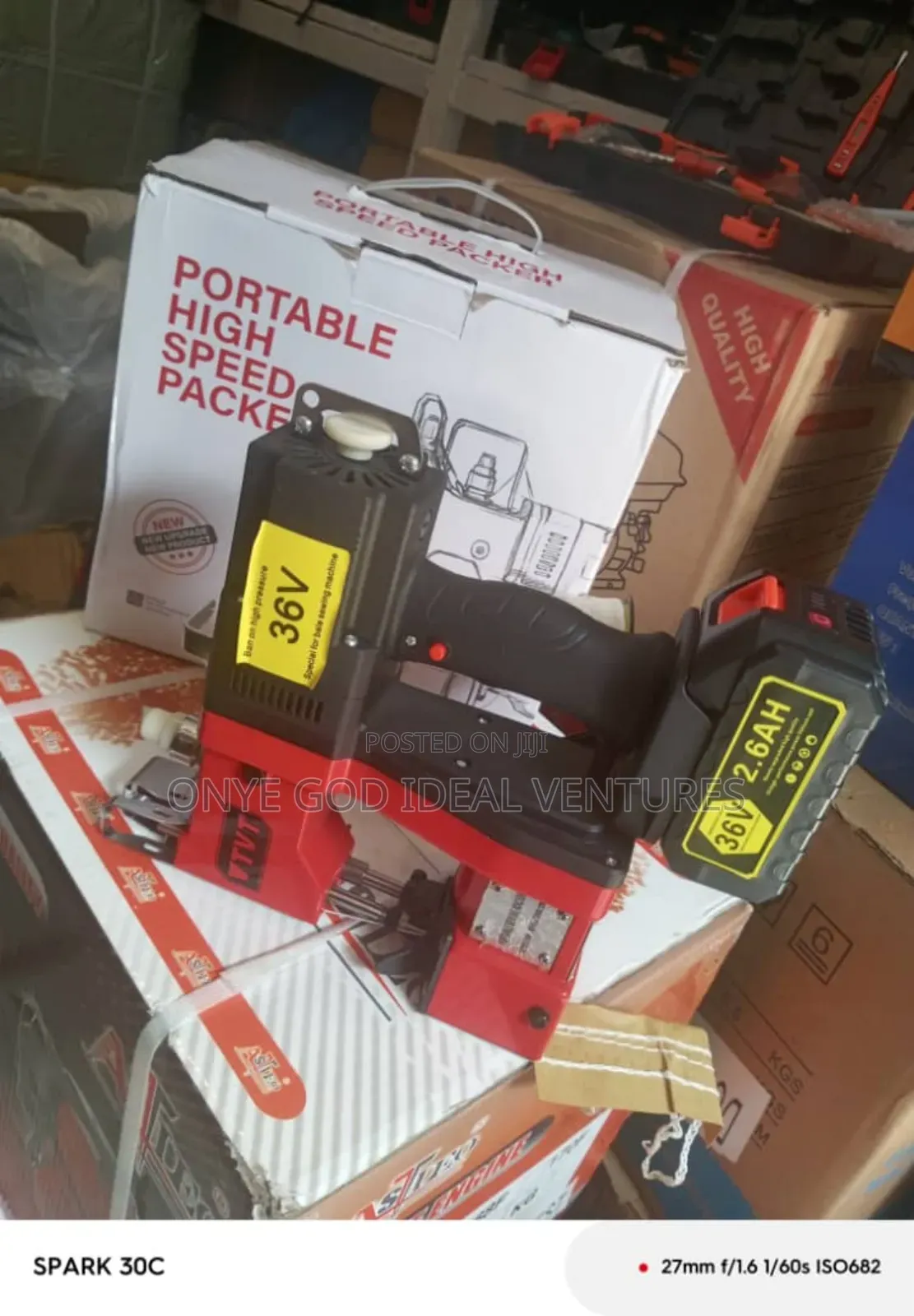 Portable, High-Speed Bag Closer Machine, Cordless