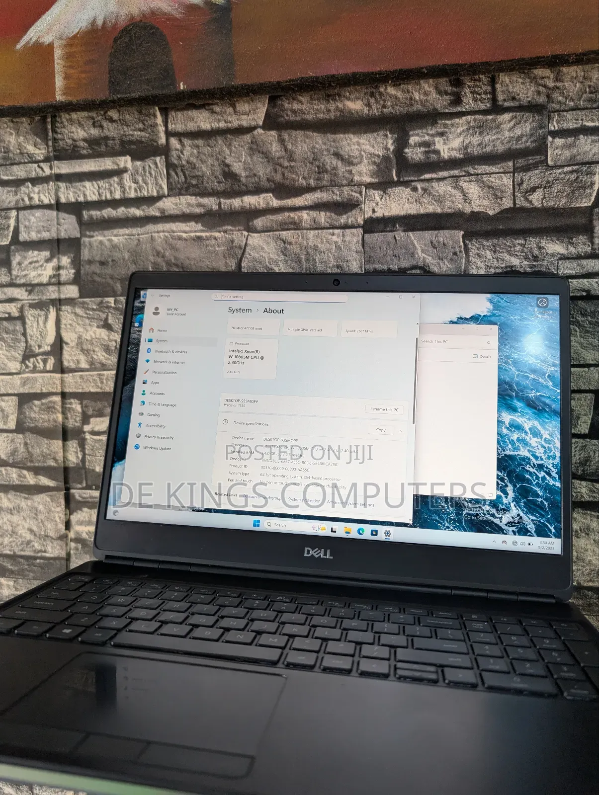 Laptop Dell Precision 7550 64GB Intel Xeon SSD 512GB