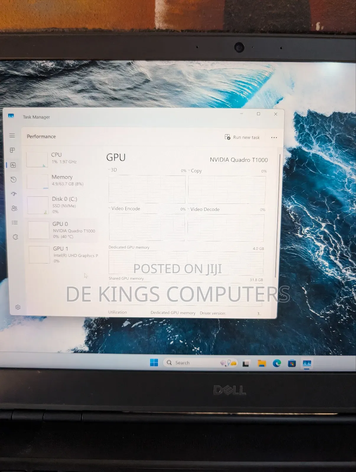 Laptop Dell Precision 7550 64GB Intel Xeon SSD 512GB