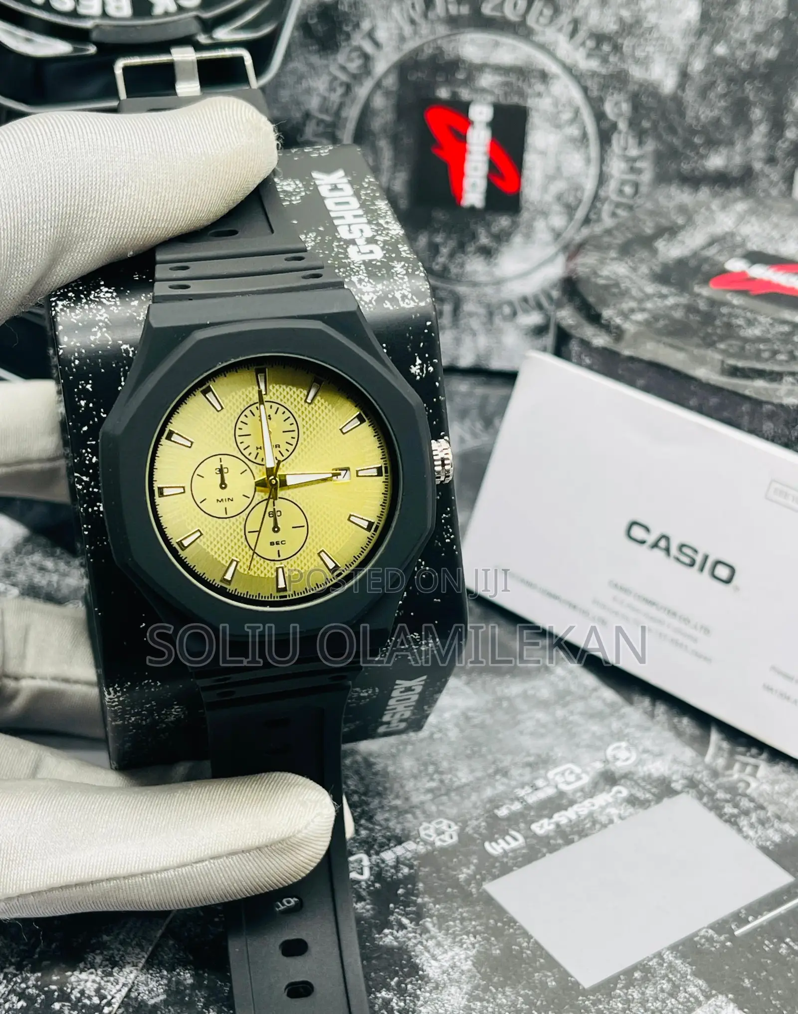 Gshock Casio Quartz Rubber Wristwatch