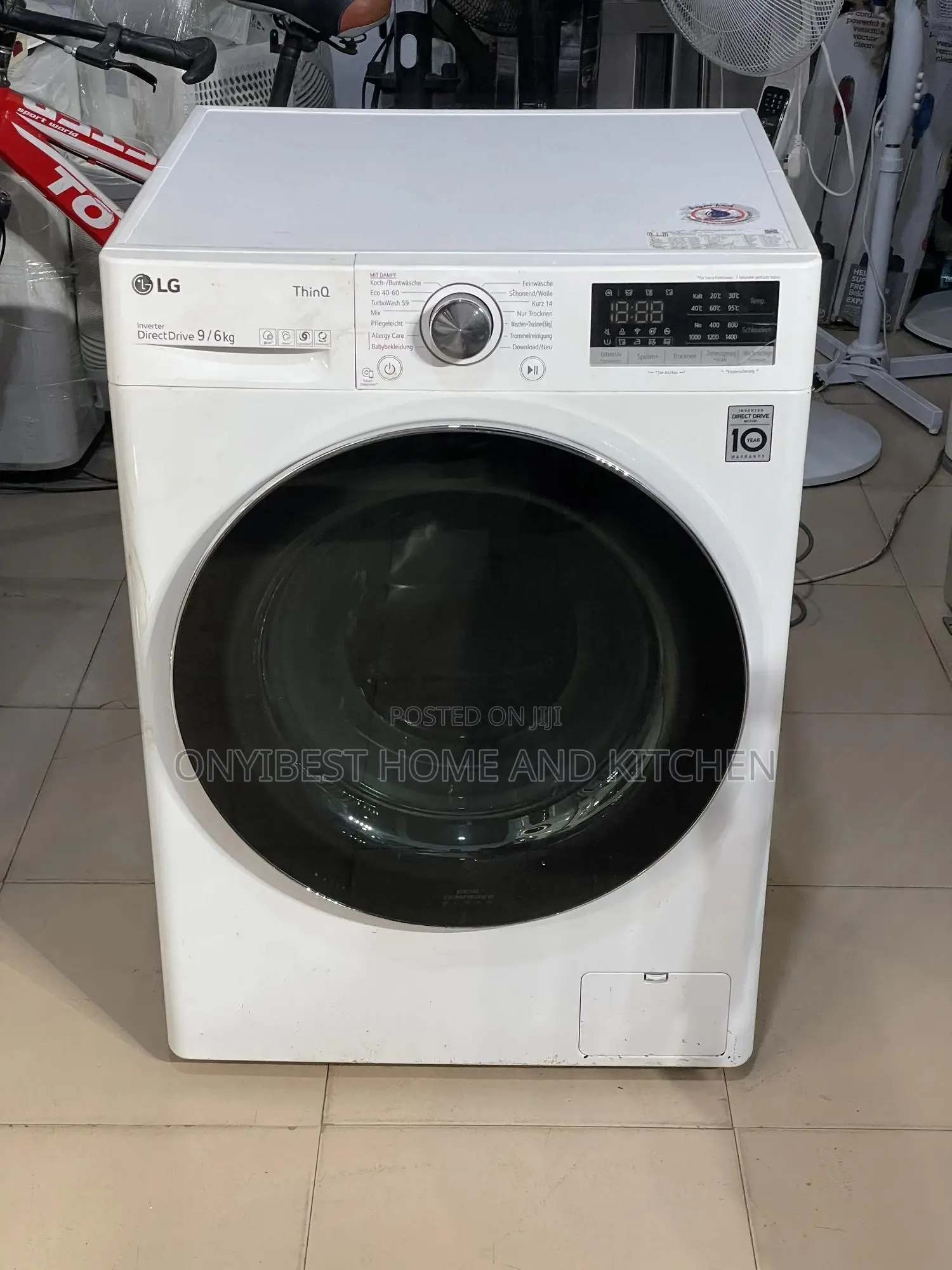 9/6kg Wash and Dryer Direct Drive Inverter Washing Machine
