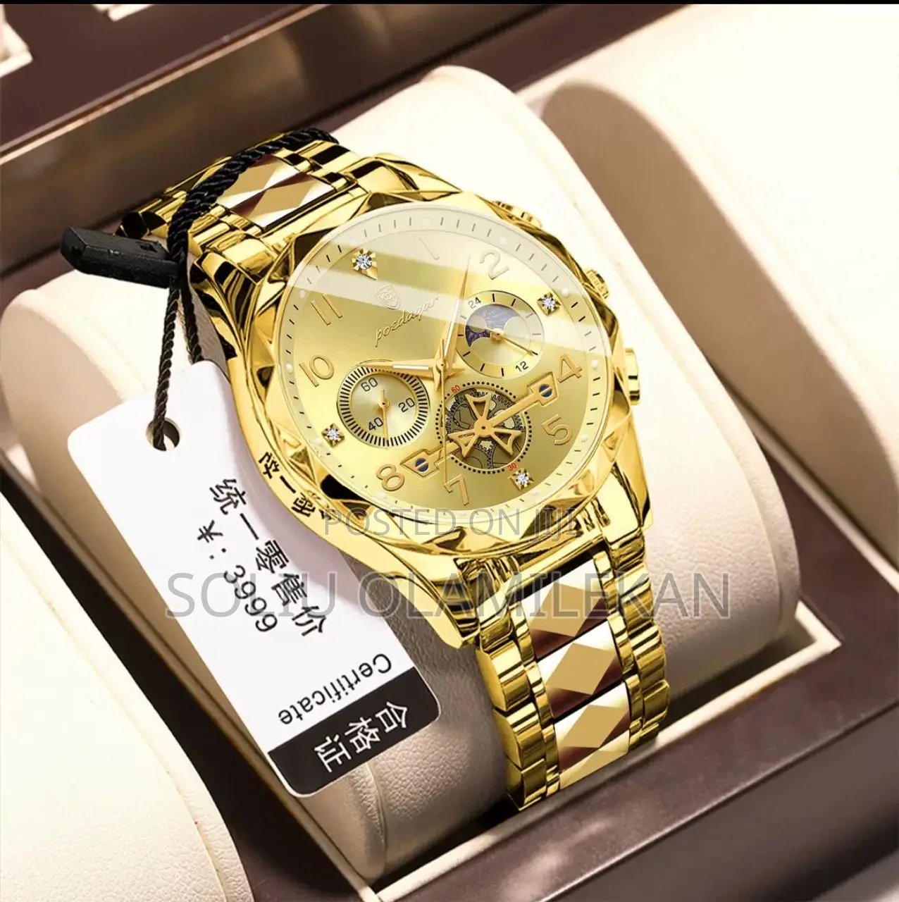 Poedagar Active Chronograph Chain