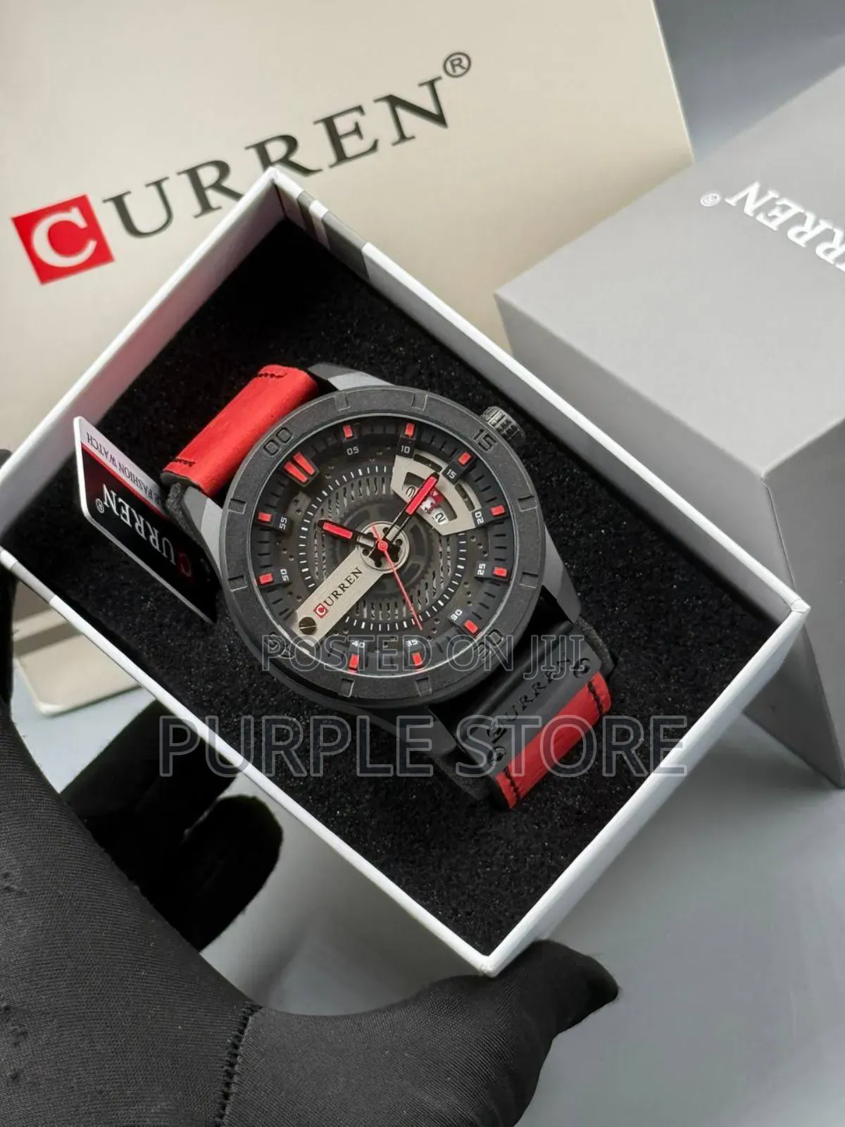 High Quality Leather Curren Watch Full Package Box and Bag