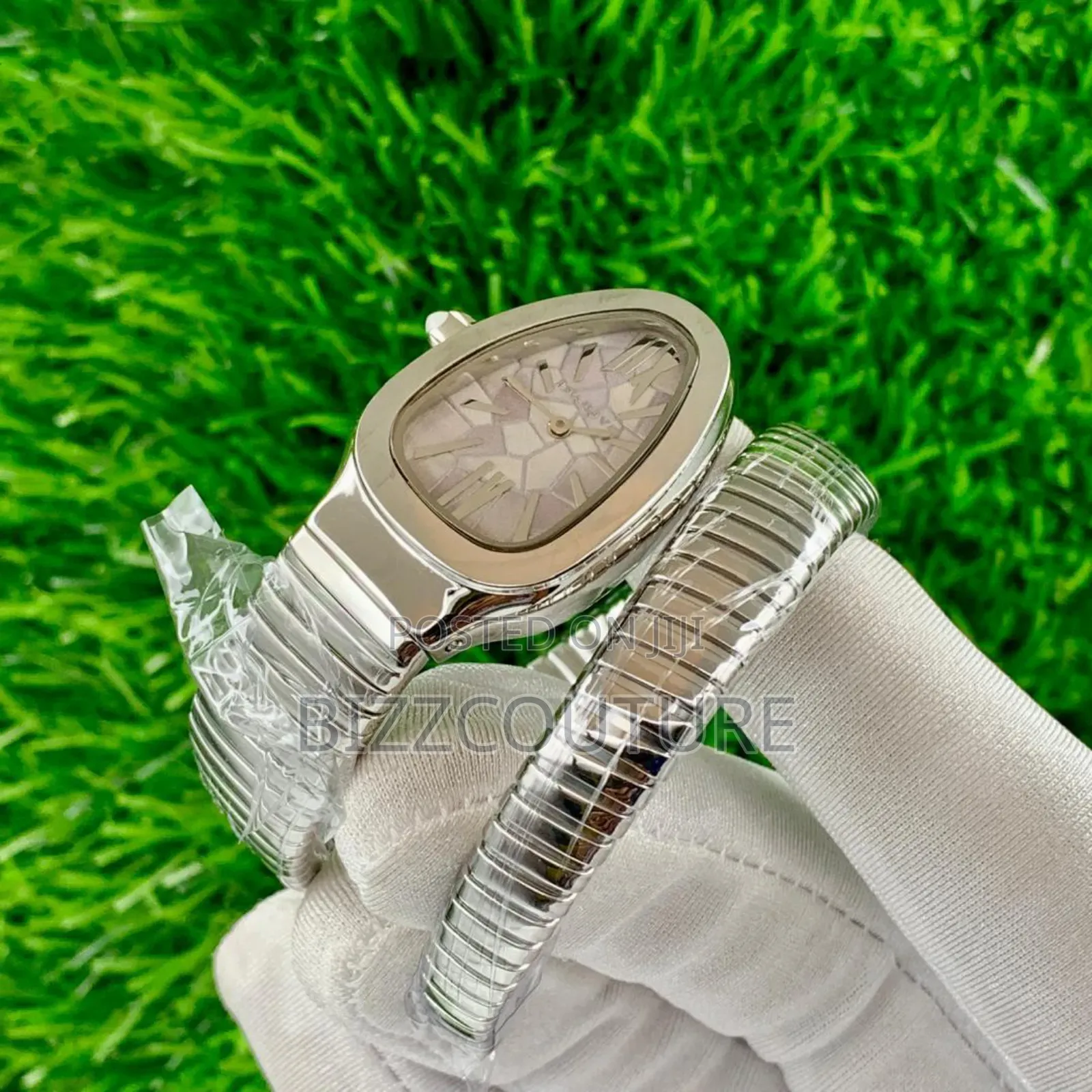 Original Bvlgari Silver Stainless Steel Quartz Watch in Store