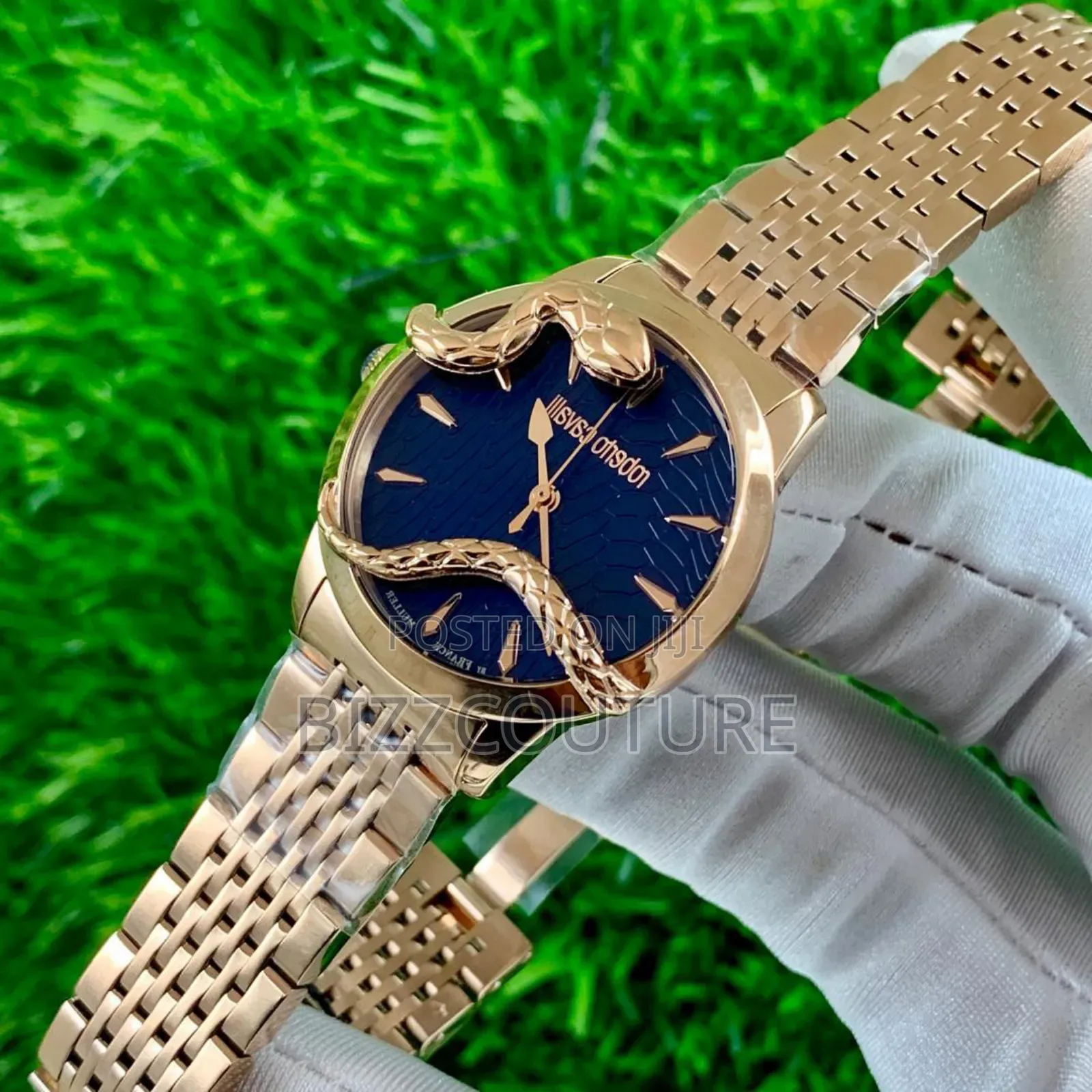Original Roberto Cavalli Gold Stainless Steel Quartz Watch