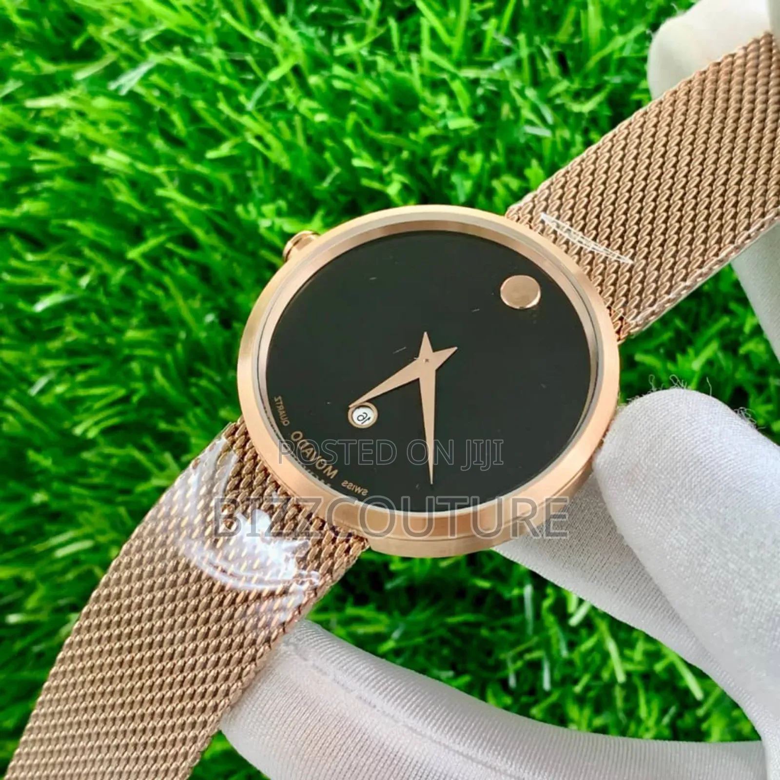Original Movado Gold Stainless Steel Calendar Quartz Watch