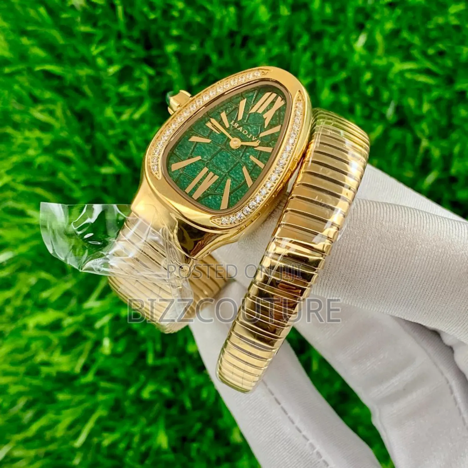 Original Bvlgari Iced Gold Stainless Steel, Quartz Watch