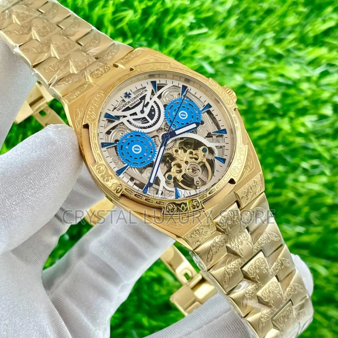 Vacheron Constantin Quality Luxury Men Chain Strap Wristwatch
