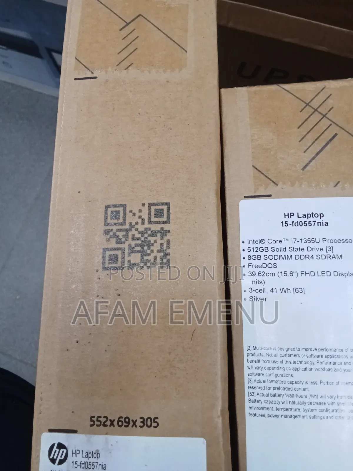 New Laptop HP 15S 8GB Intel Core I7 SSD 512GB