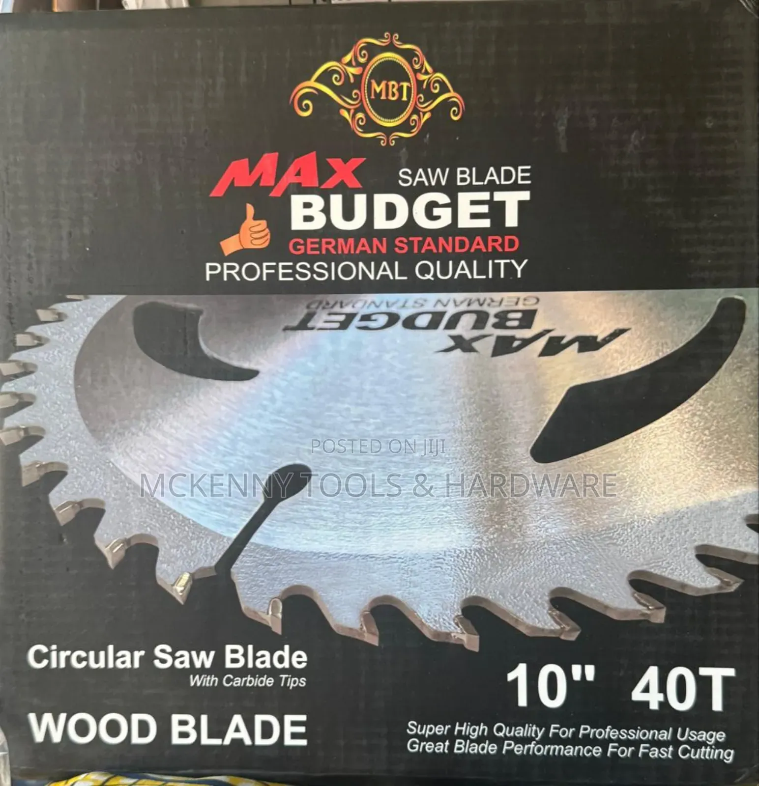 Max Budget German Standard" Circular Saw Blade, Specifically a 10"