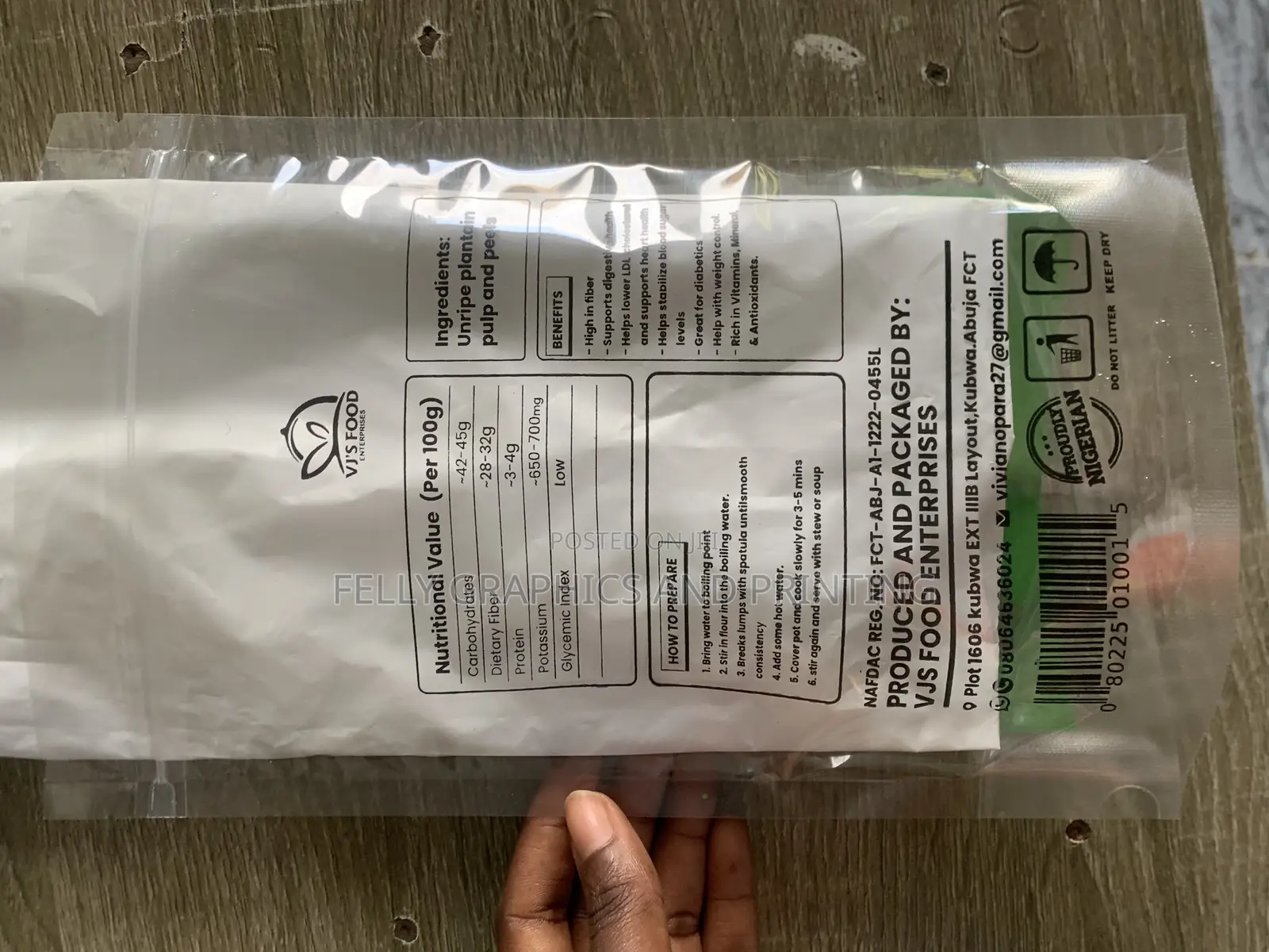 Printing on Pouch (Three Colors)