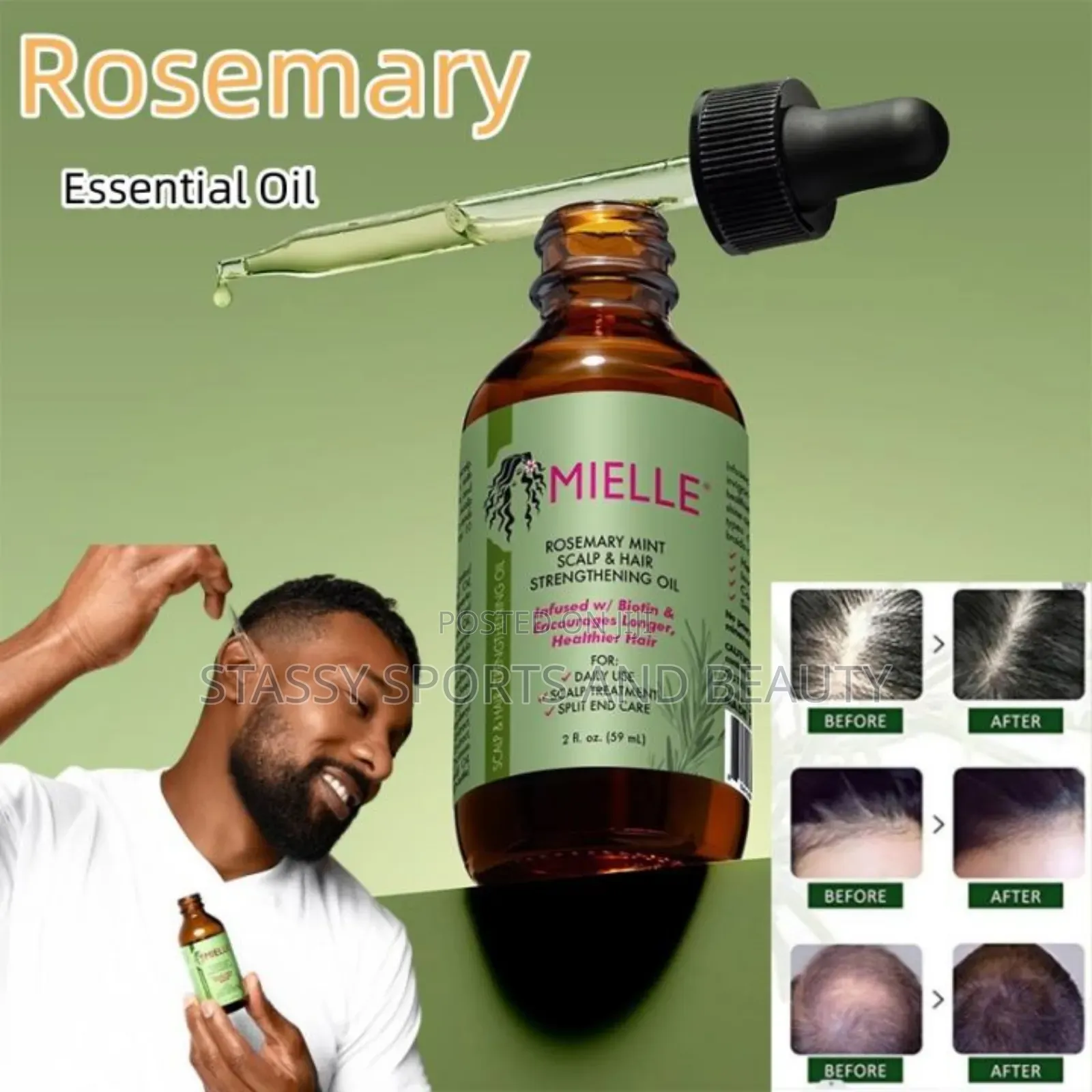 Mielle Rosemary Mint Hair and Scalp Strengthening Oil