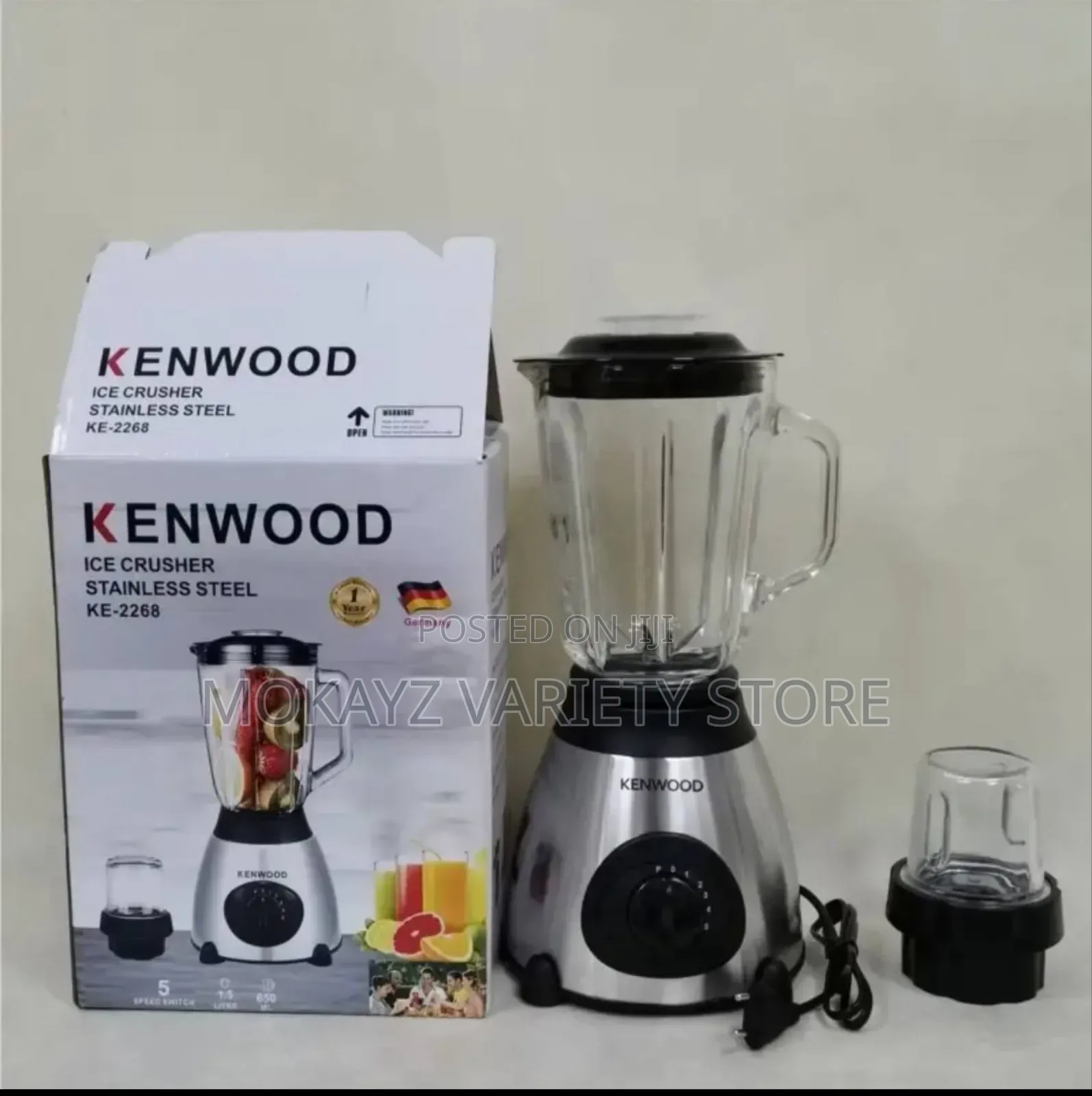 High Performance Ice Crusher Stainless Steel 2in1 Kenwood Blender