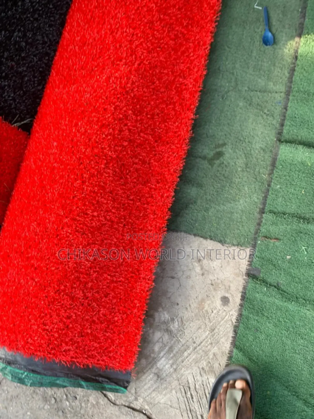 Red Artificial Grass