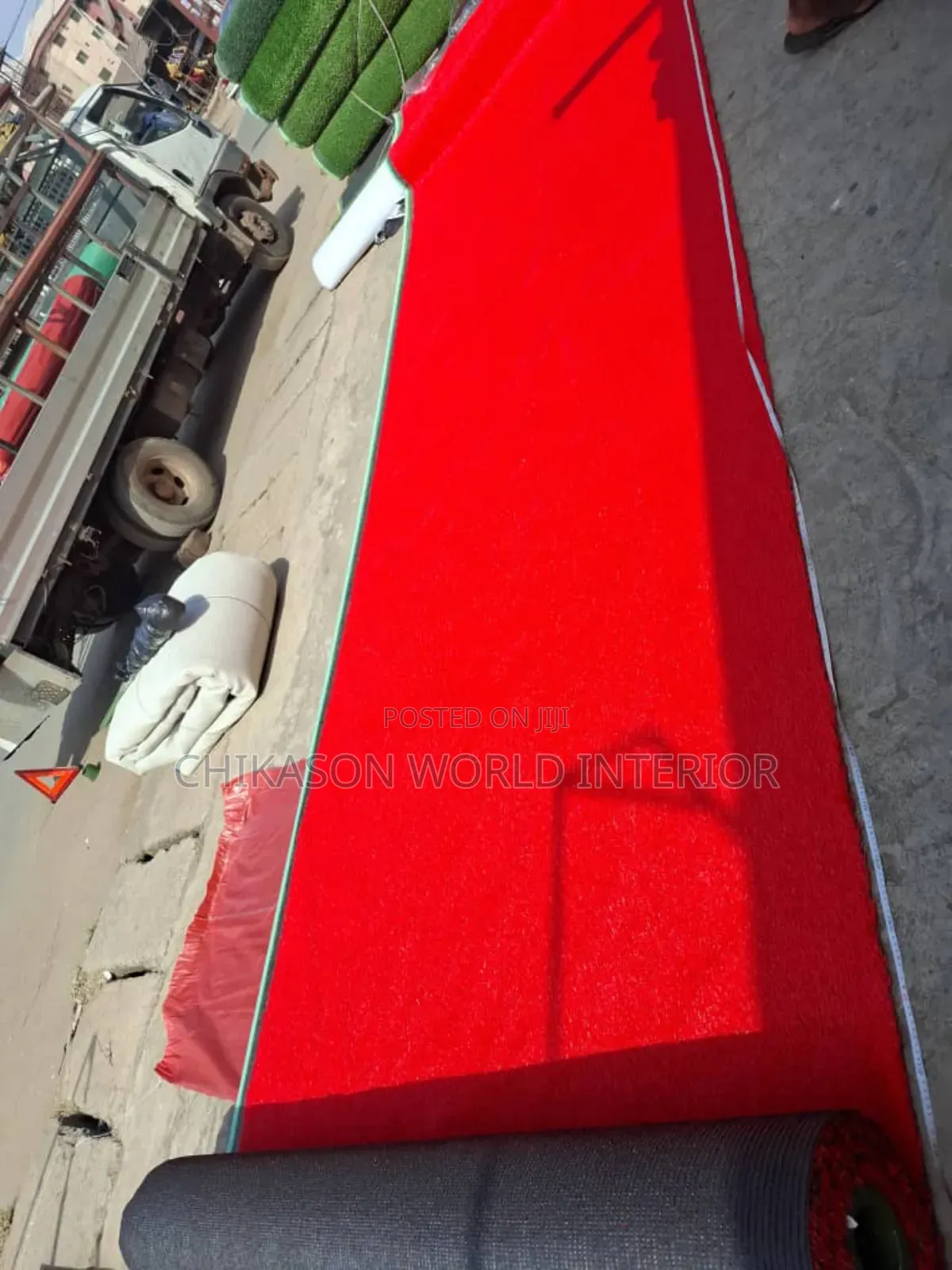Red Artificial Grass Turf