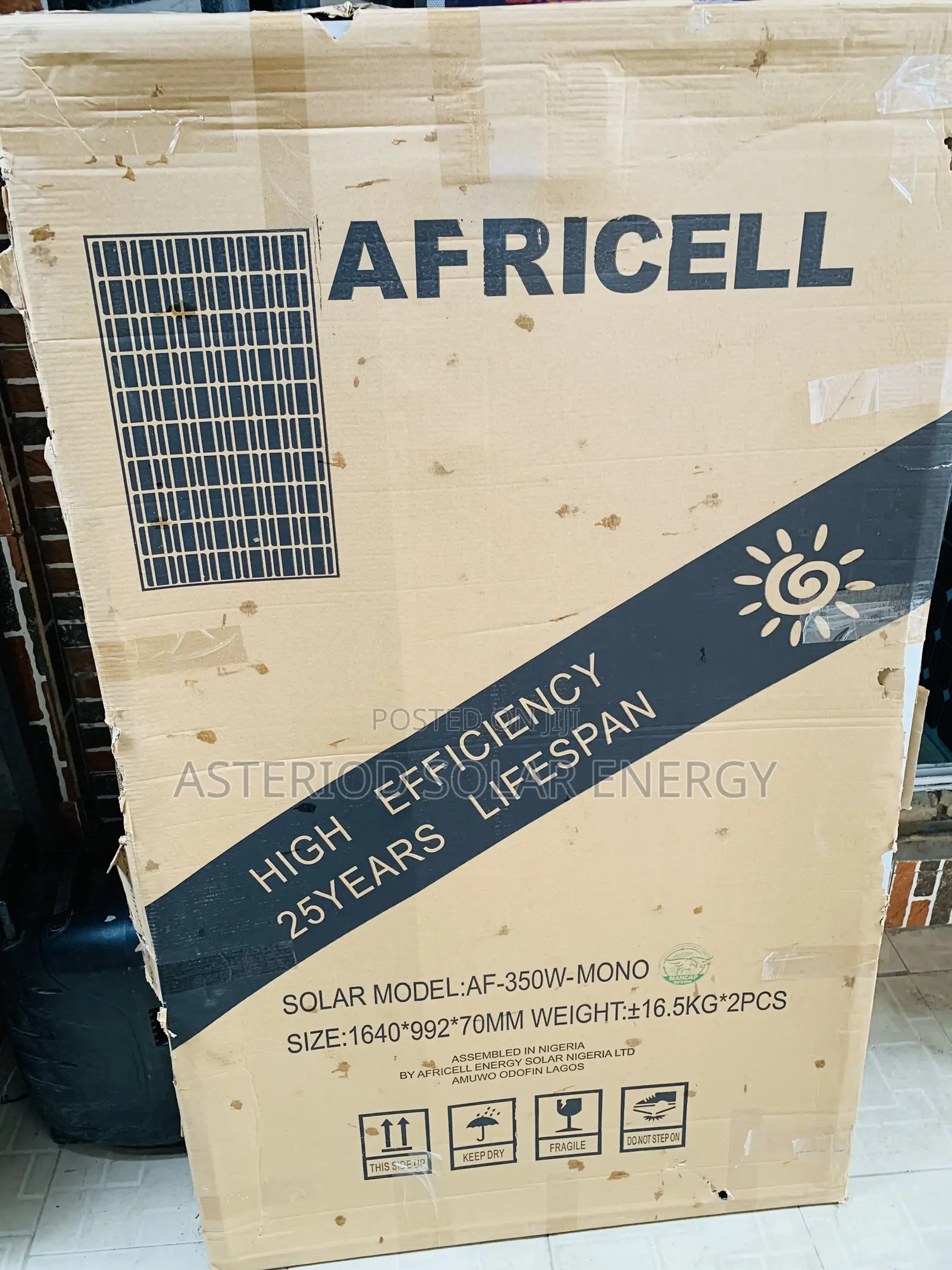 Original 350watts Africell Solar Panels