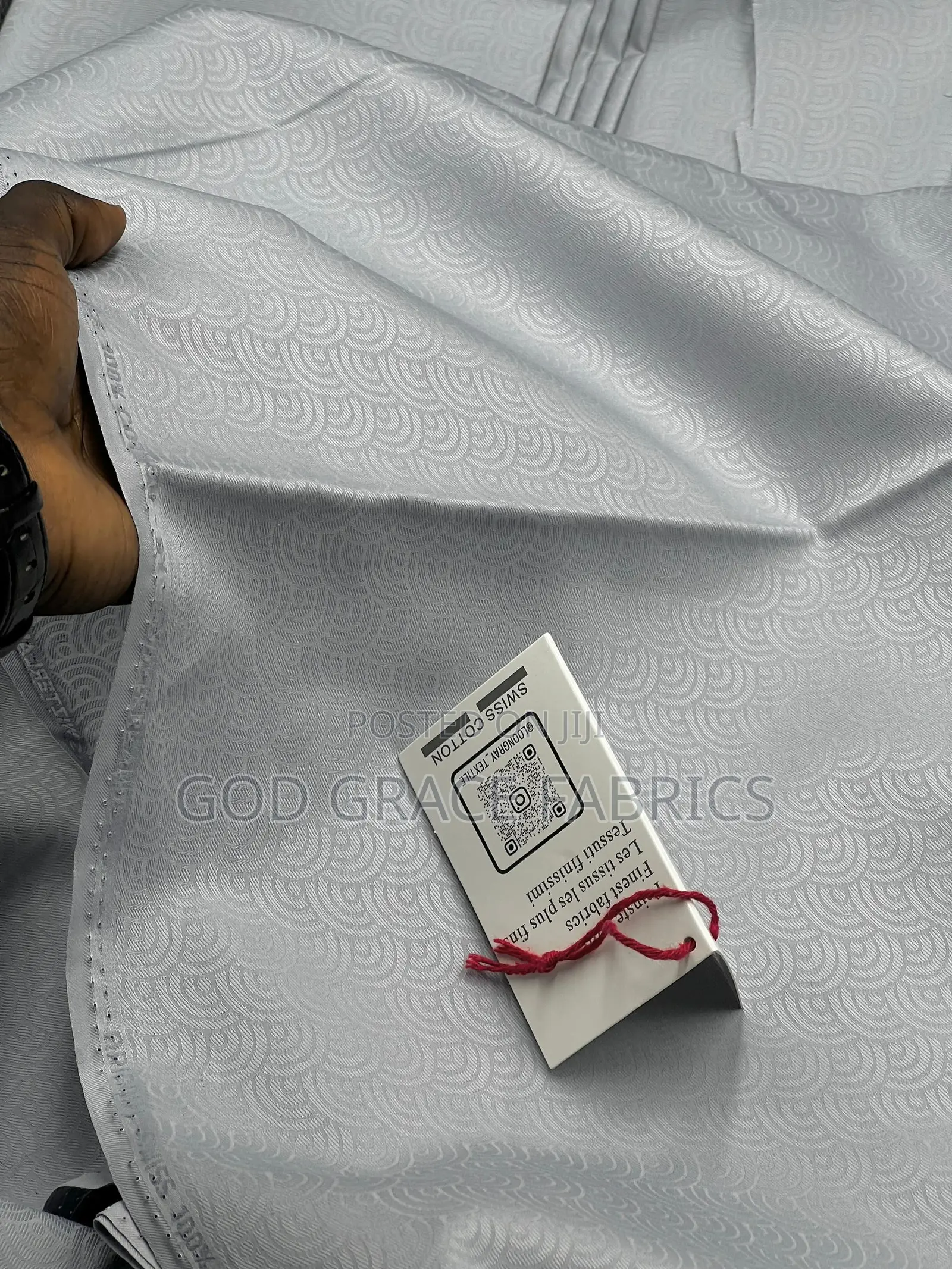 Damask Design Swiss Cotton Voile Fabric