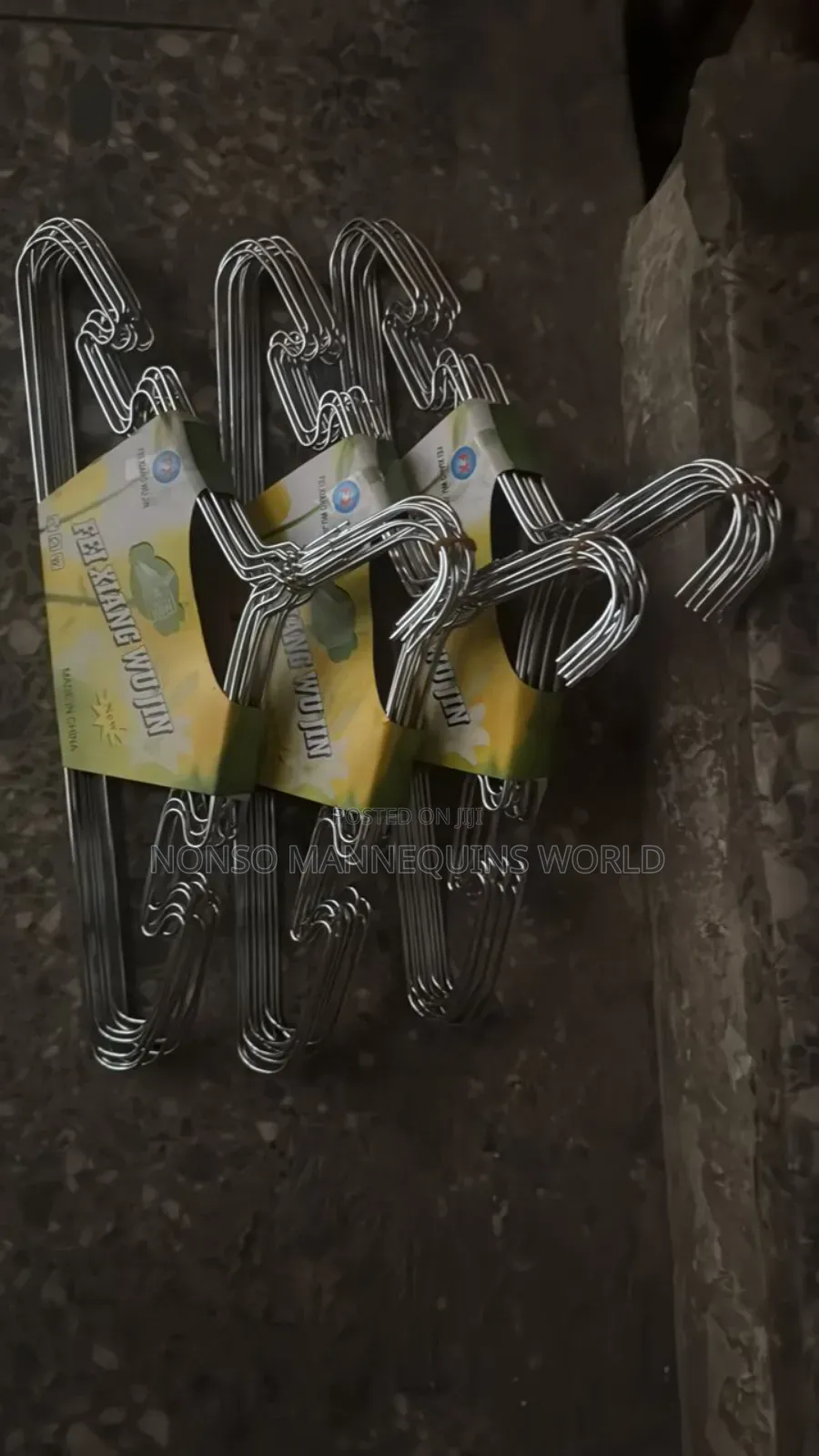 A Pack Of Stainless Steel Clothes Hangers
