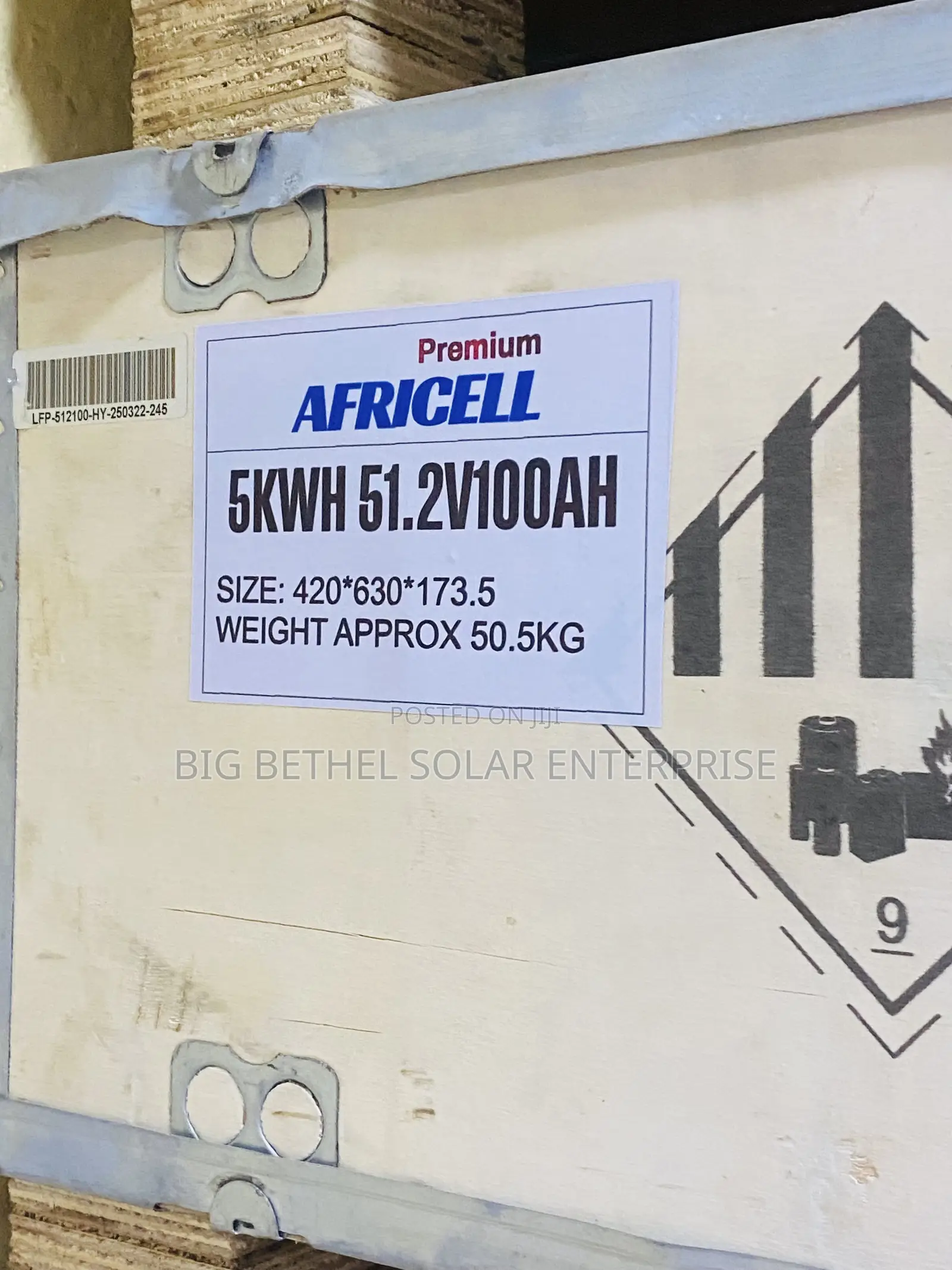 5kwh 51.2v Africell Solar Lithium Iron Battery Is Available