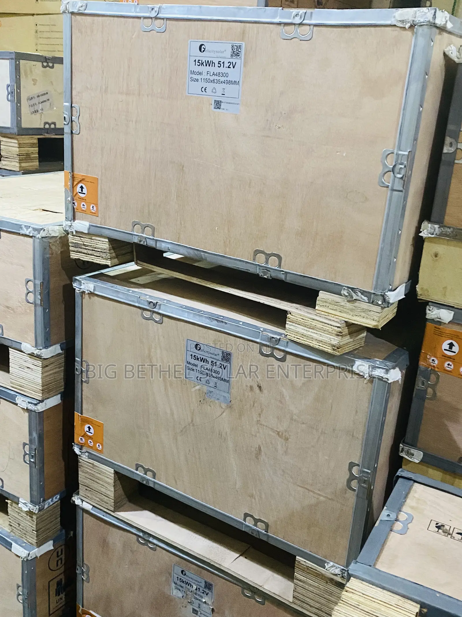Felicity 15kwh 300ah Flat Solar Lithium Iron Battery