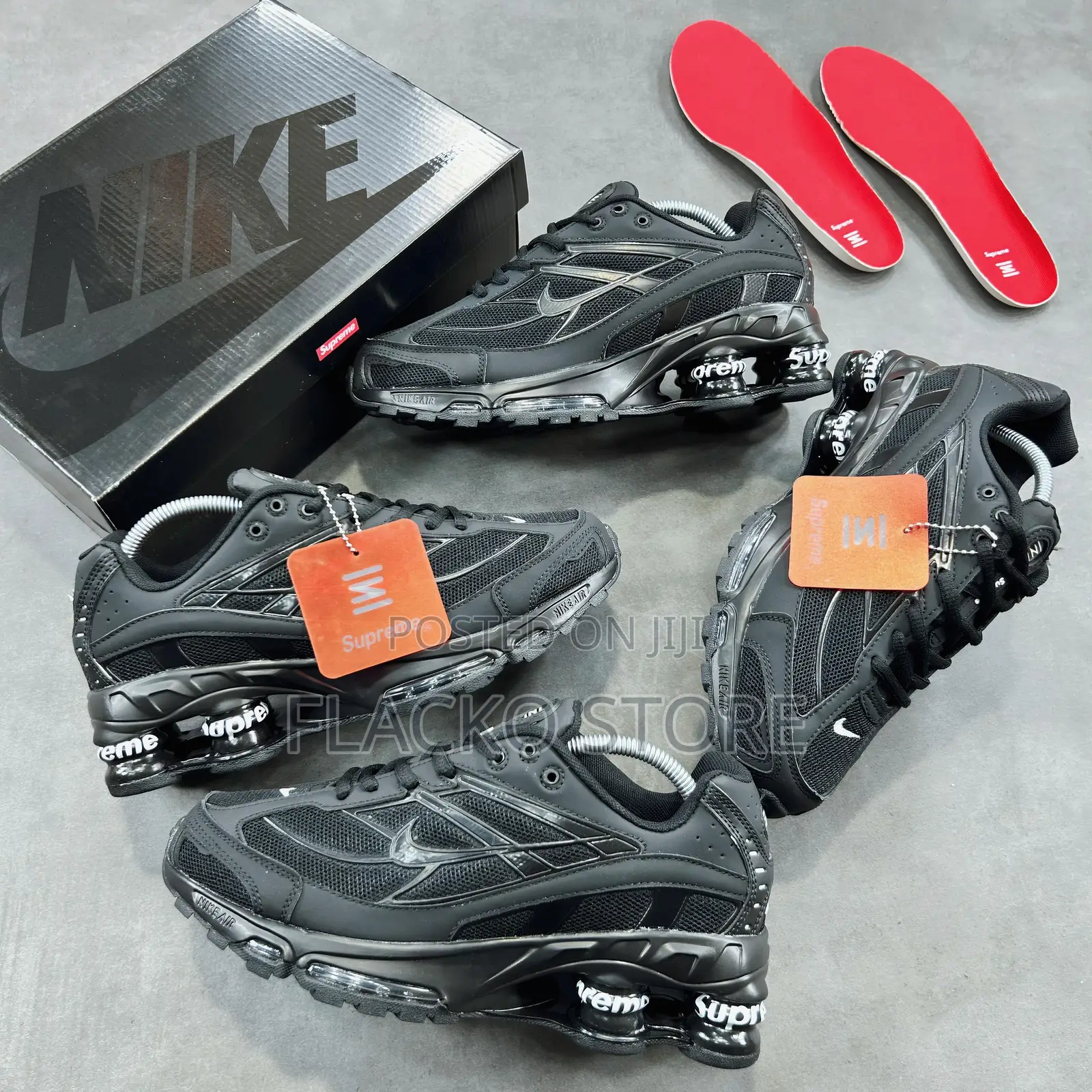 Original Supreme X Nike Air Max Shox Ride 2 Sneakers