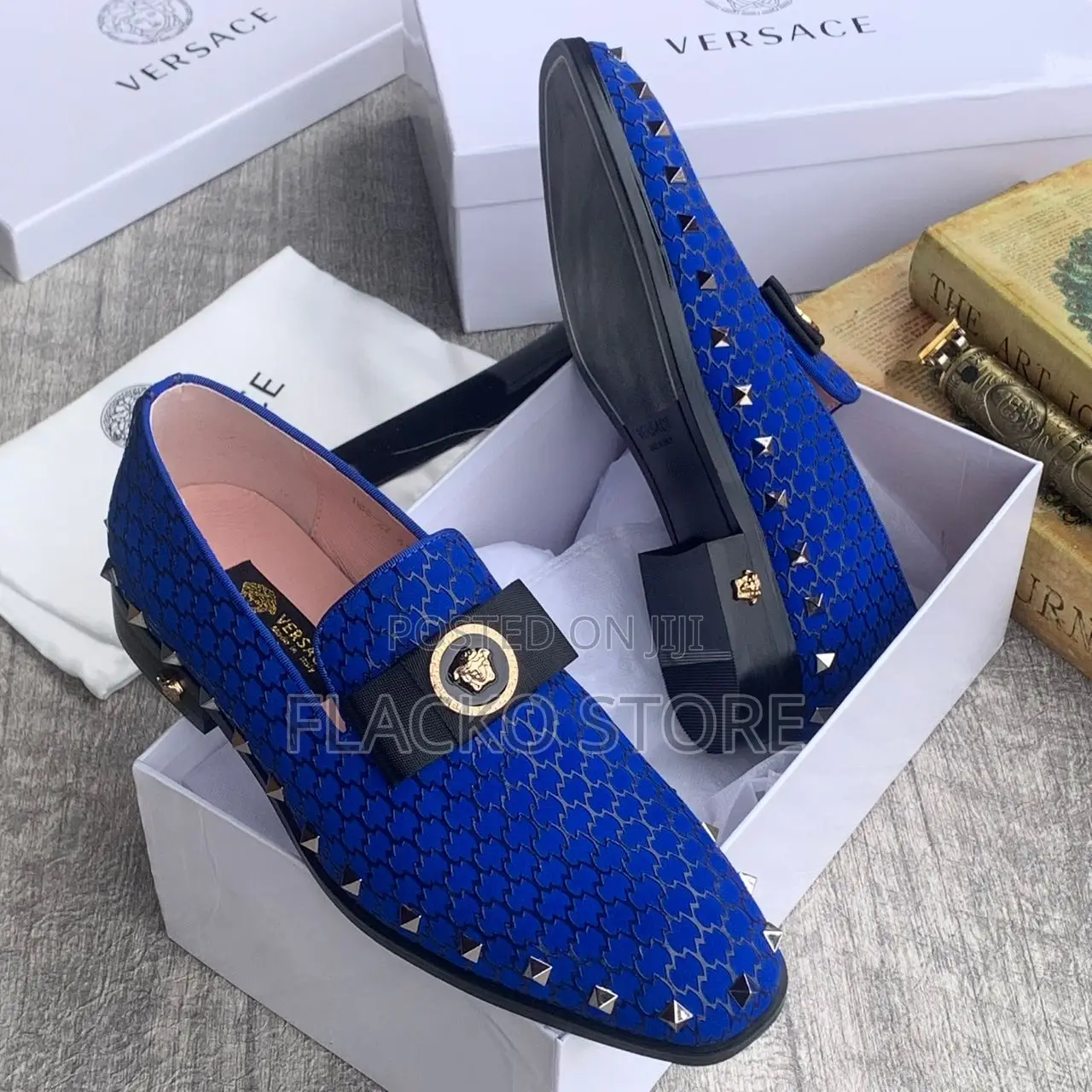 Original Versace Studded Loafers